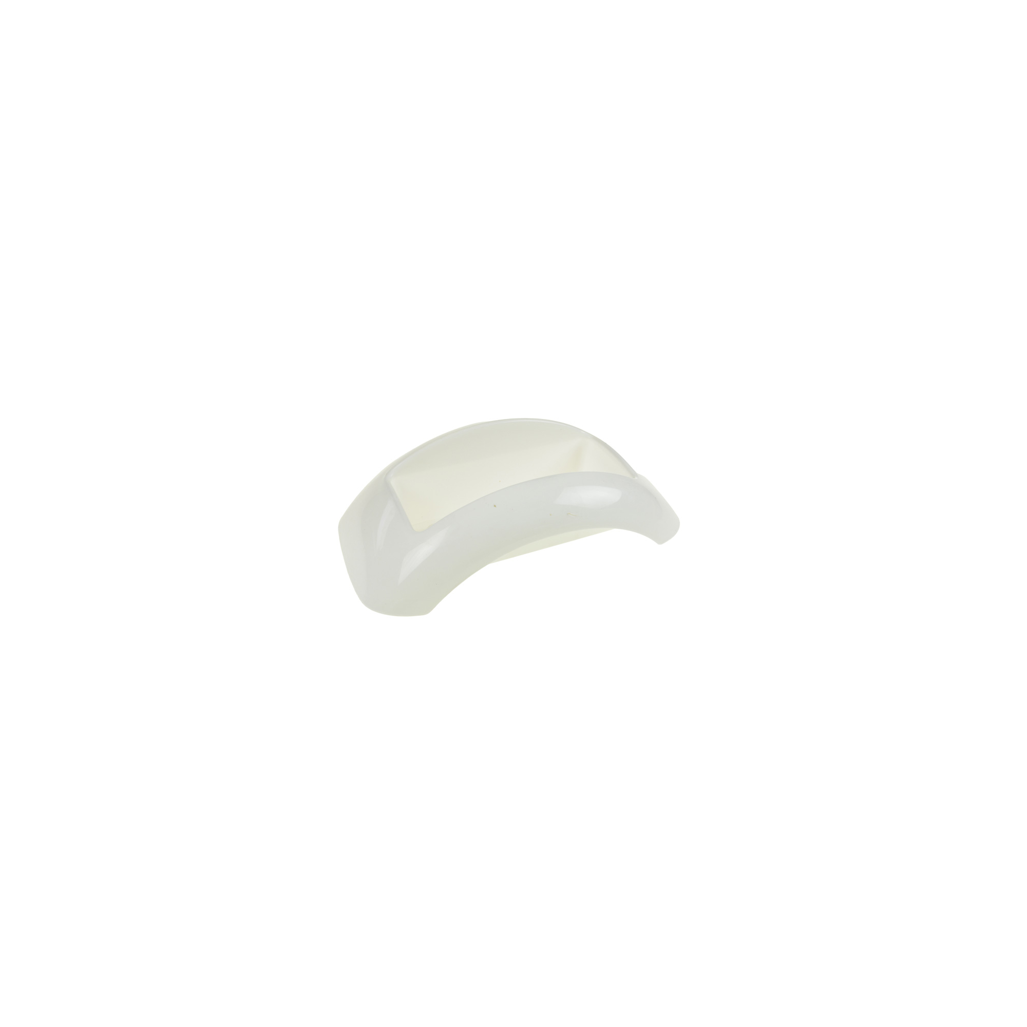 Tál plasztik Focus 18/10*35/22*H9,5cm lekerekített fehér