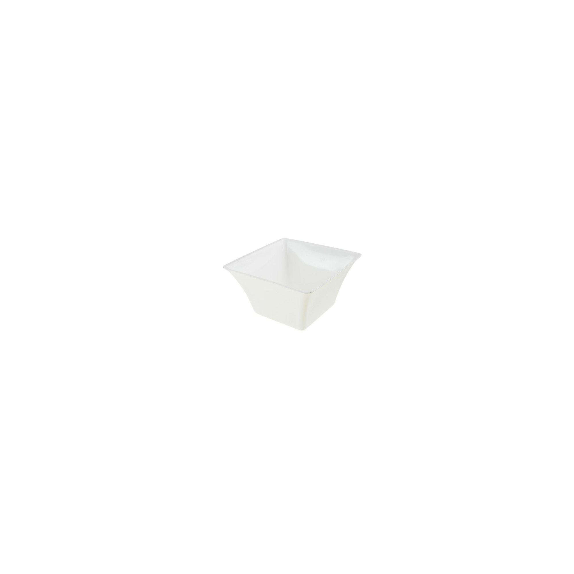 Tál plasztik szögl. 15cm fehér
