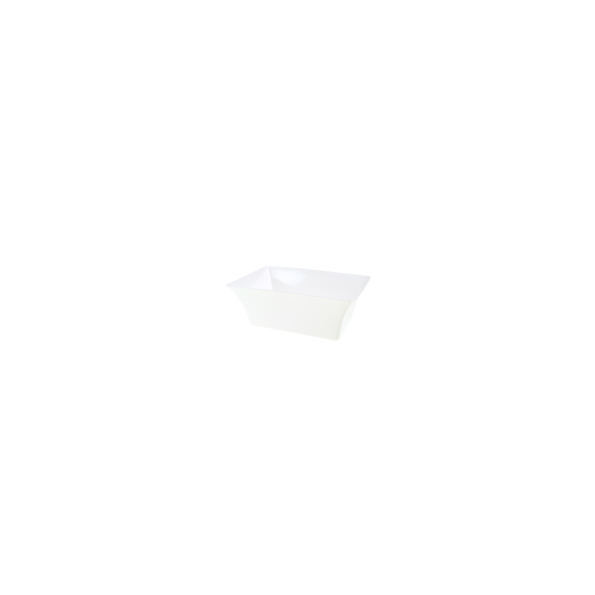 Tál plasztik szögl. 19cm fehér