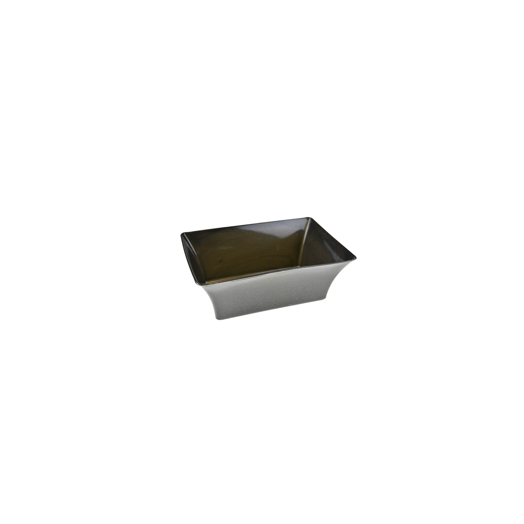 Tál plasztik szögl. 19cm fekete