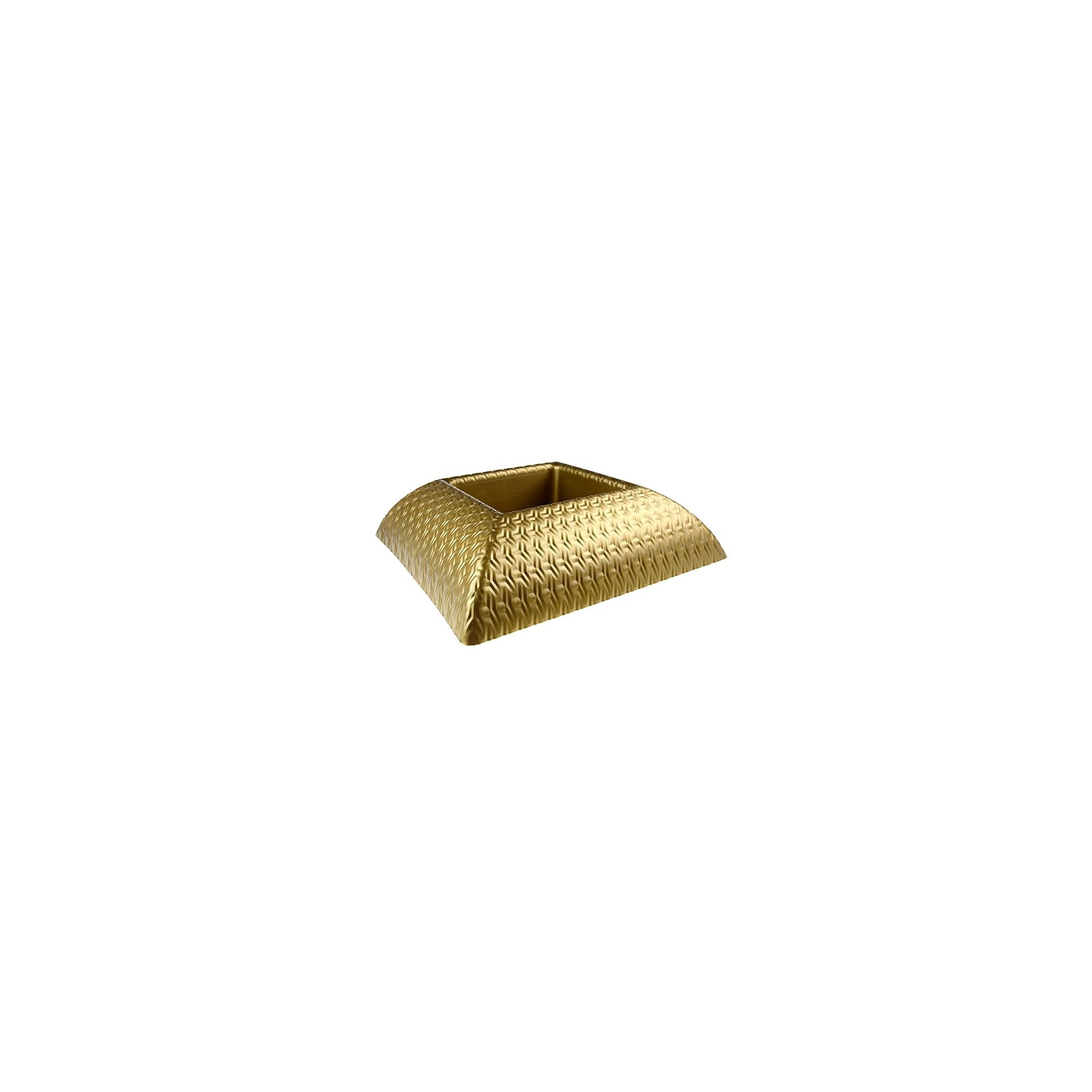 Tál plasztik szögletes Marbella mintás 25/12*25/12*H6,5cm arany