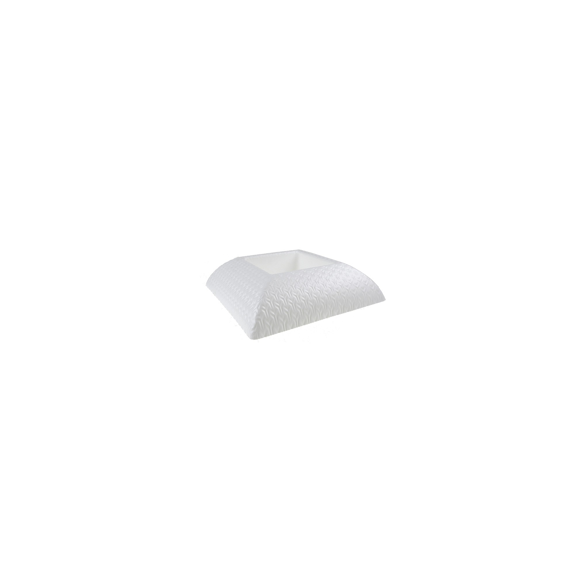 Tál plasztik szögletes Marbella mintás 25/12*25/12*H6,5cm fehér