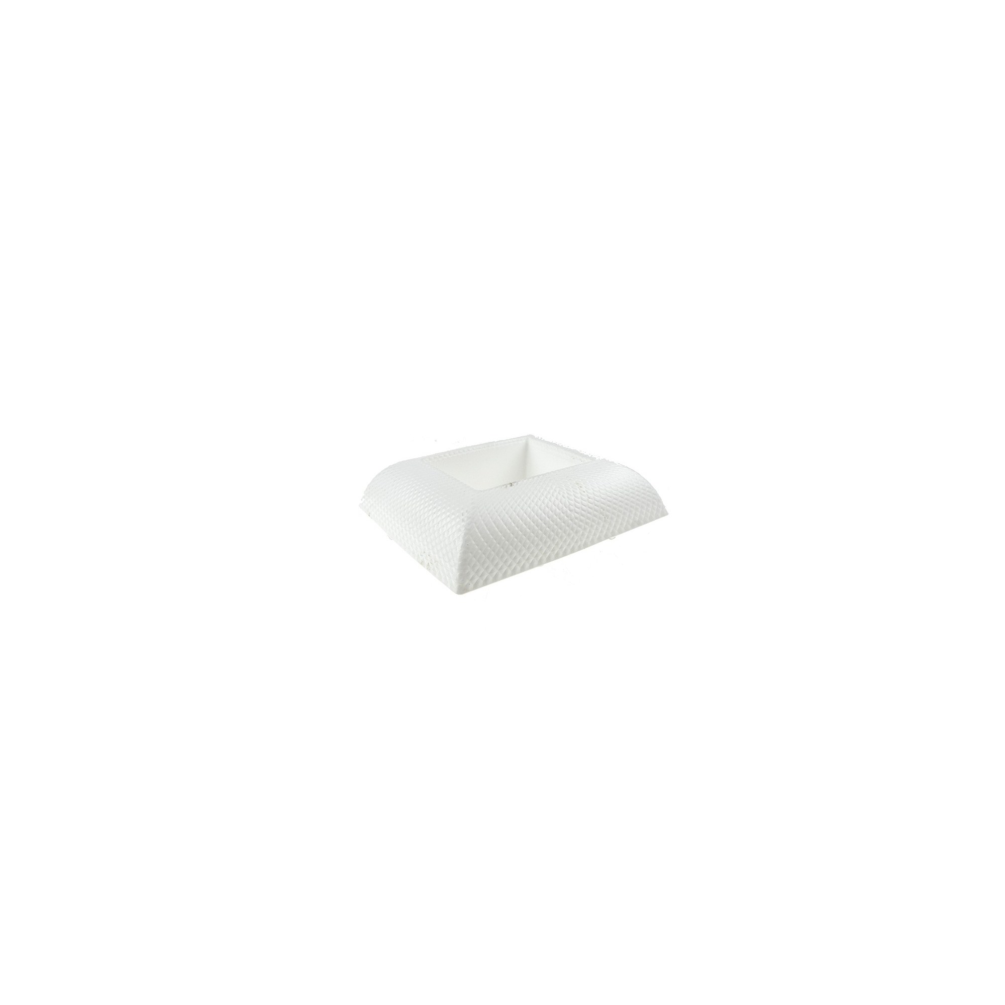 Tál plasztik szögletes mintás 20/10*18/8*H5cm fehér