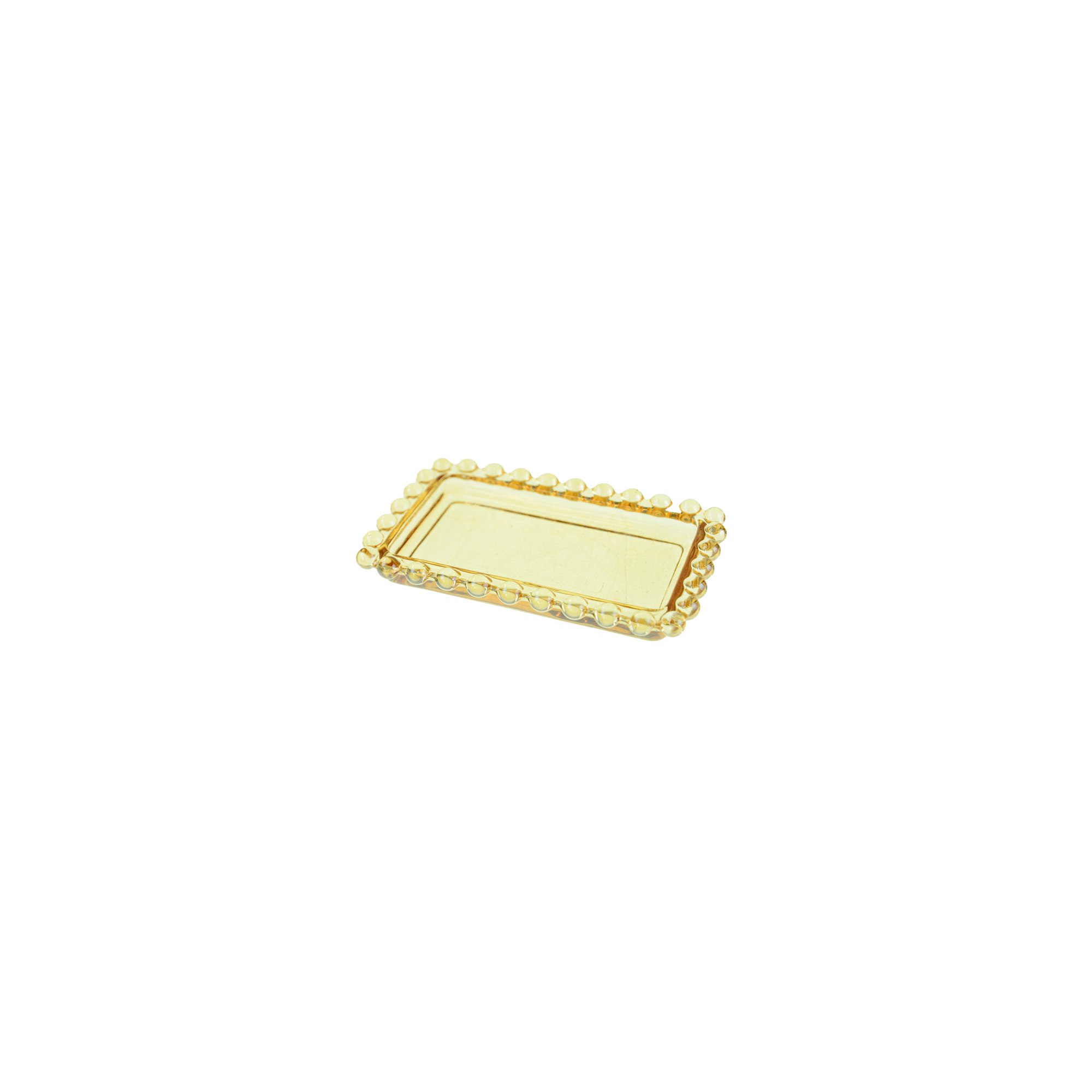 Tál üveg 10,9*6,8*1,8cm téglalap több szín
