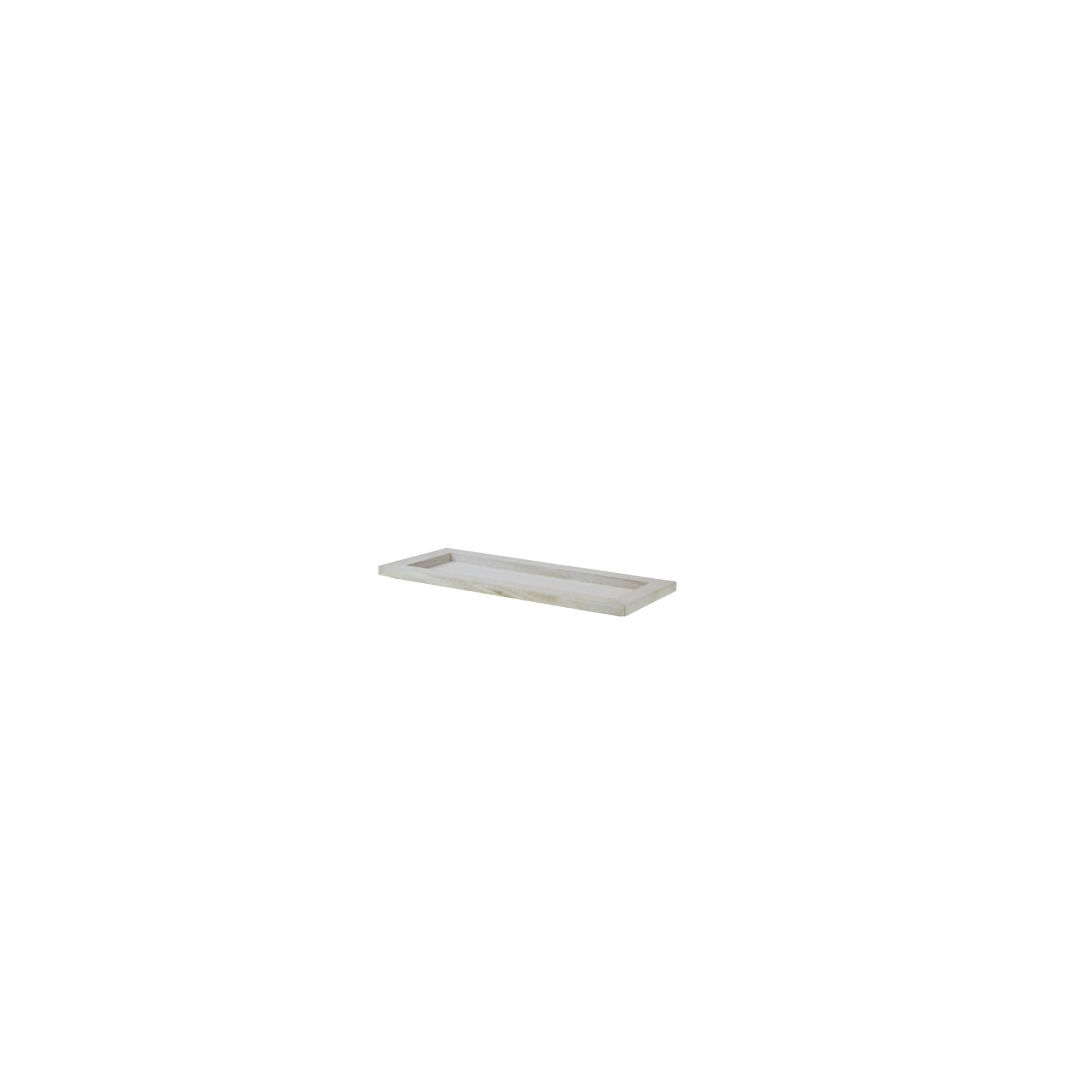 Tálca fa 35*15cm fehér