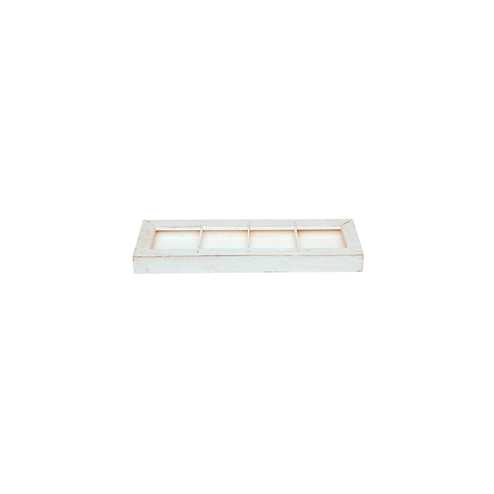 Tálca fa 37,5*13cm mosott fehér