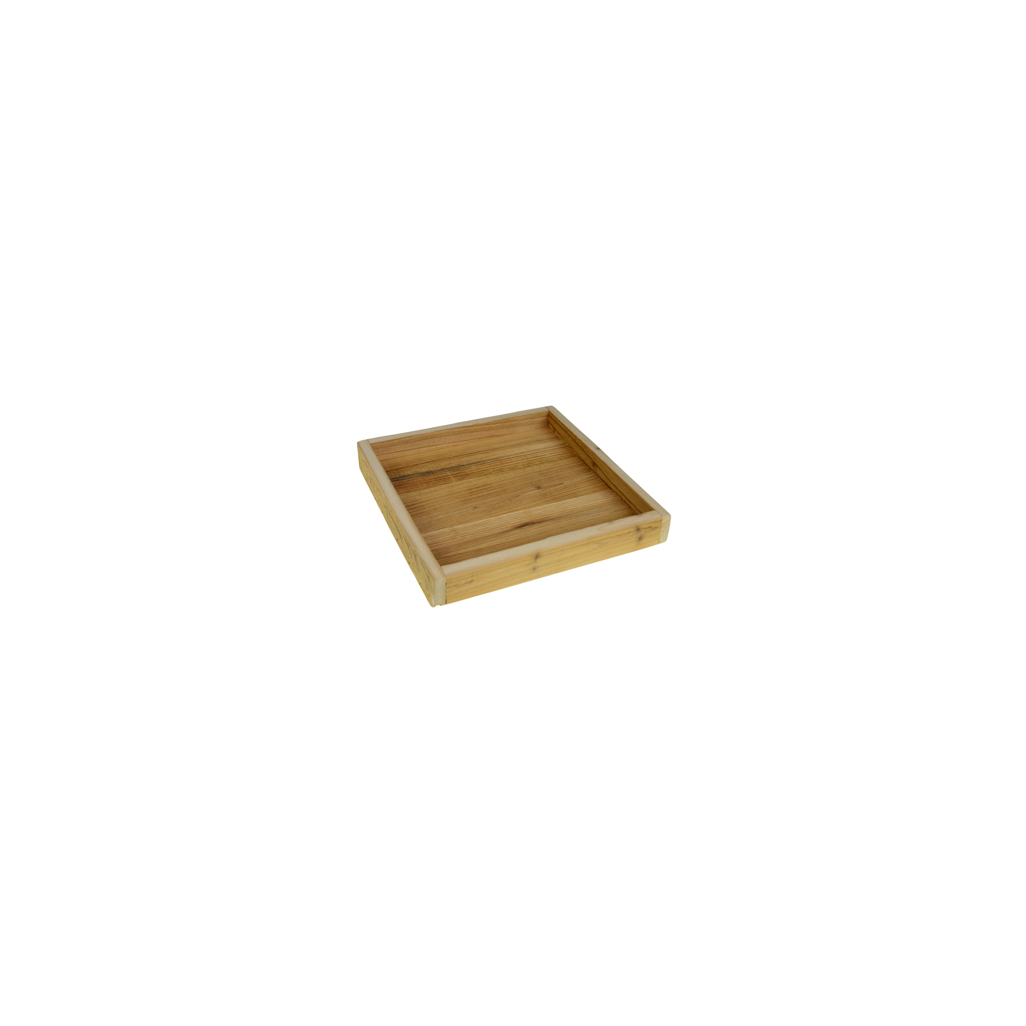 Tálca fa szögletes 25*25*3.5cm barna