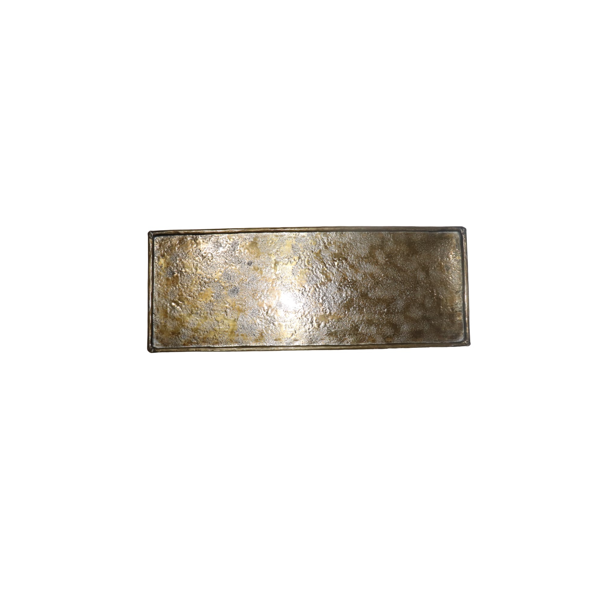 Tálca fém 40*15cm réz