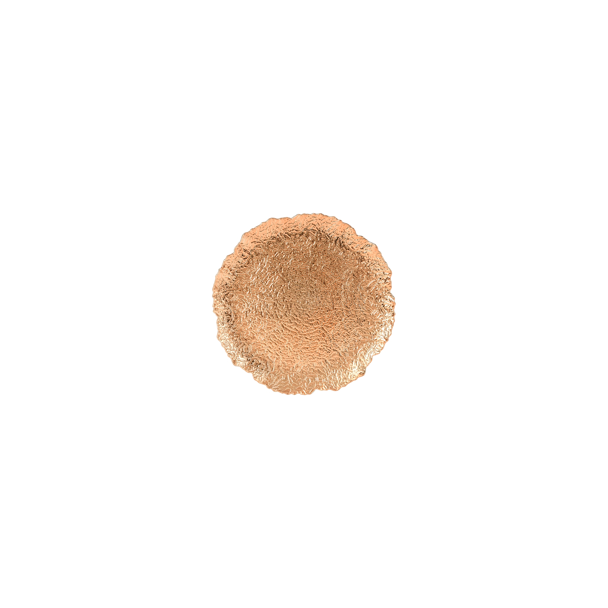 Tányér plasztik D33 rosegold