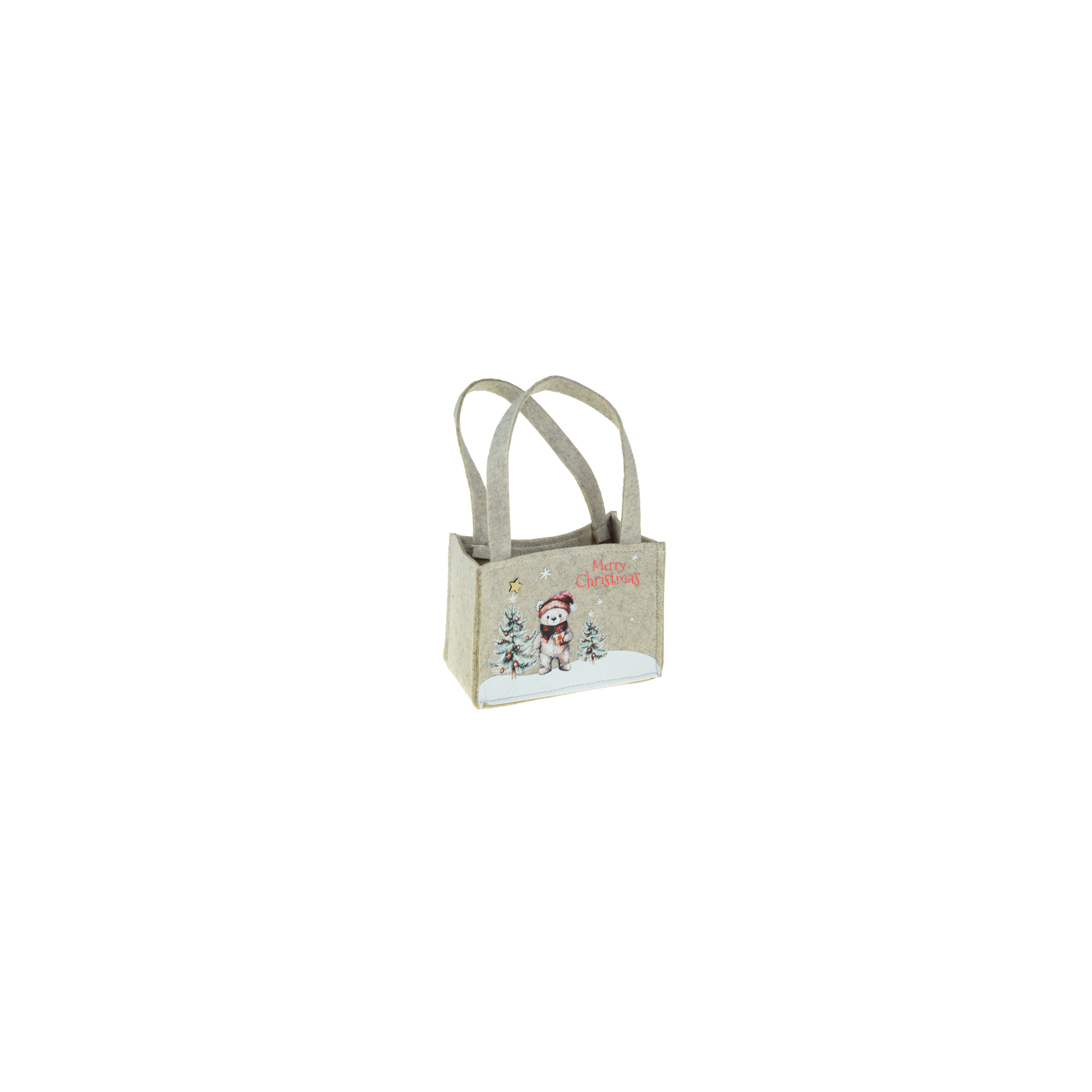 Táska filc 16*25*9cm macival szürke