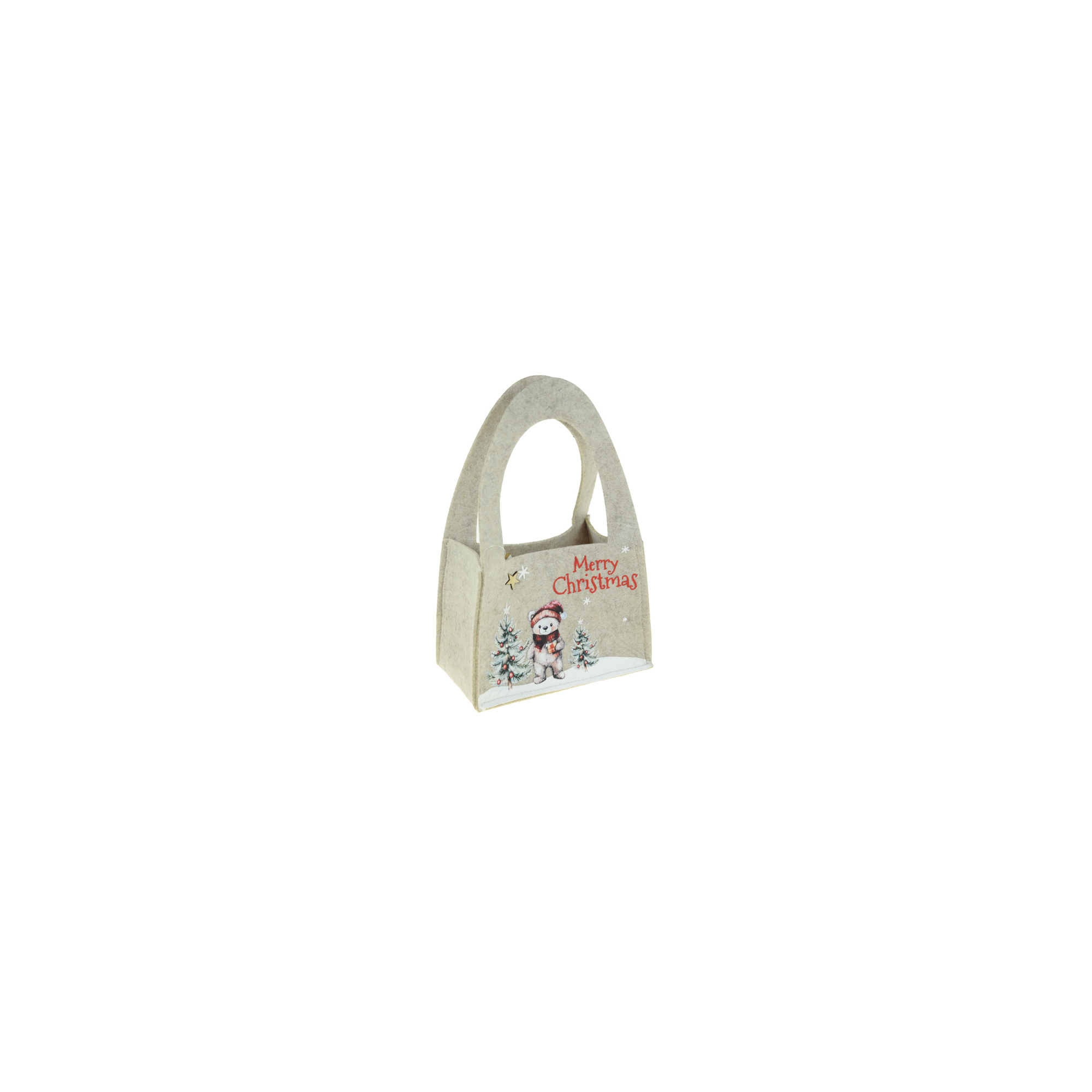 Táska filc 16*25*9cm macival zöld