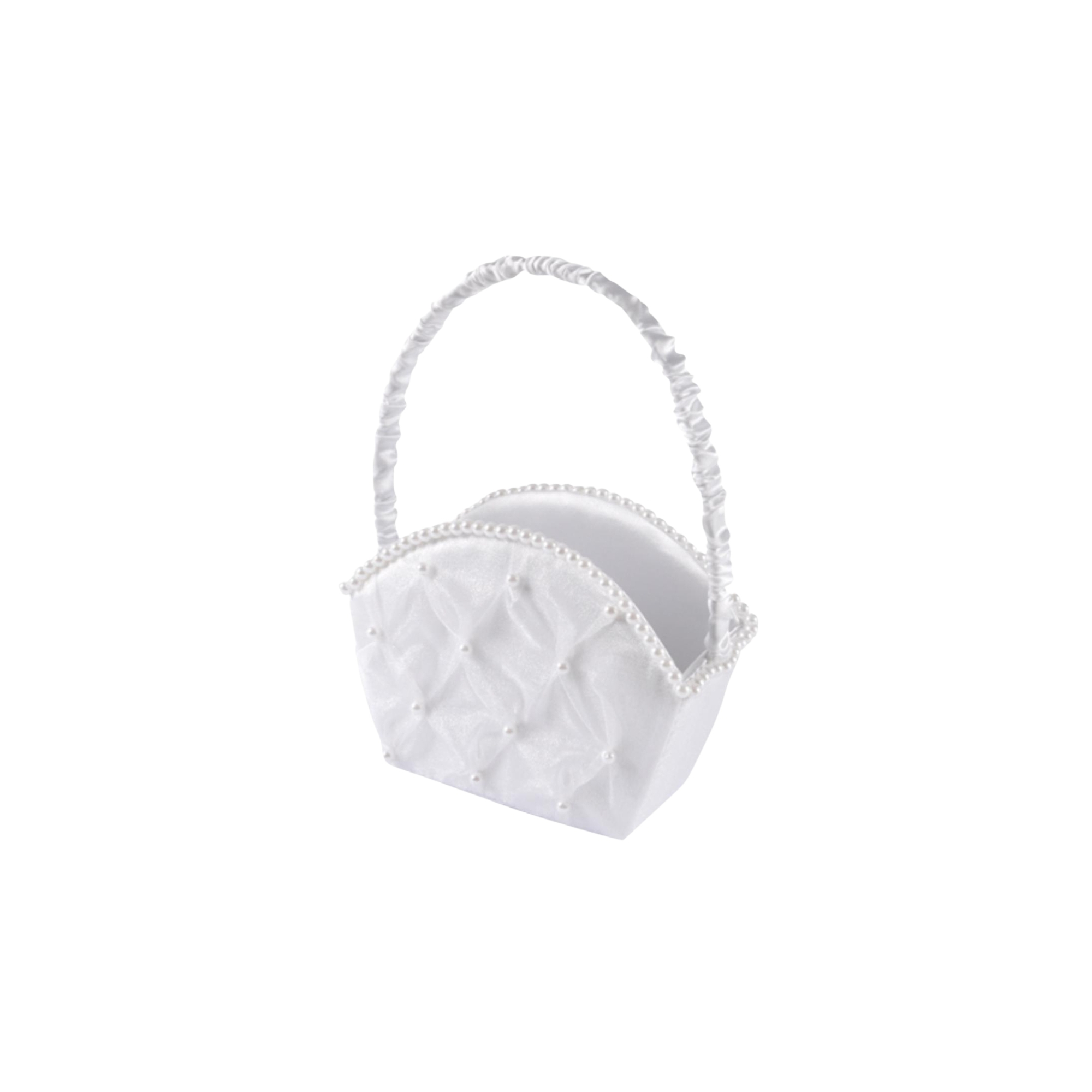 Táska szatén 20cm fehér