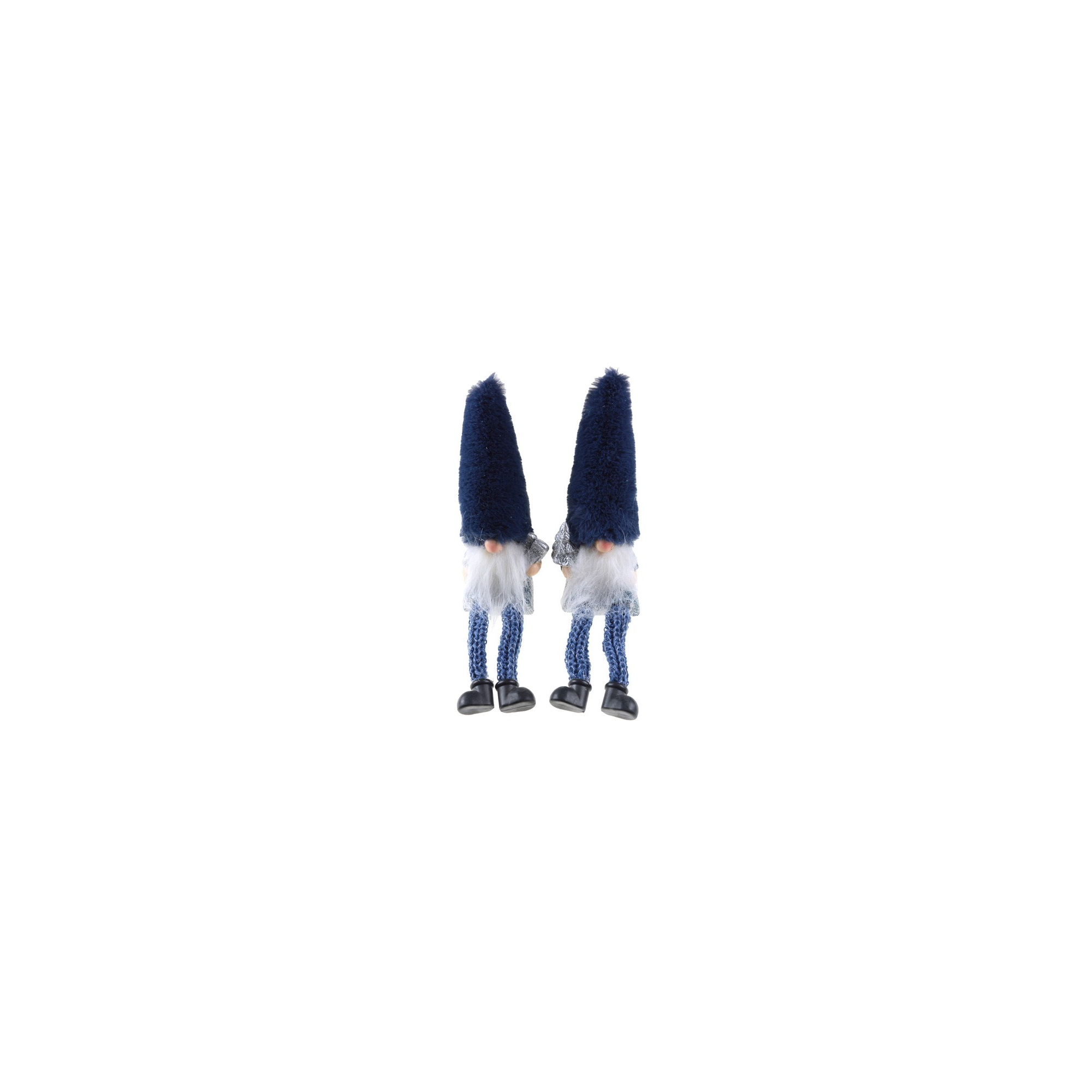 Figura télapó kerámia 7*7*26cm kék