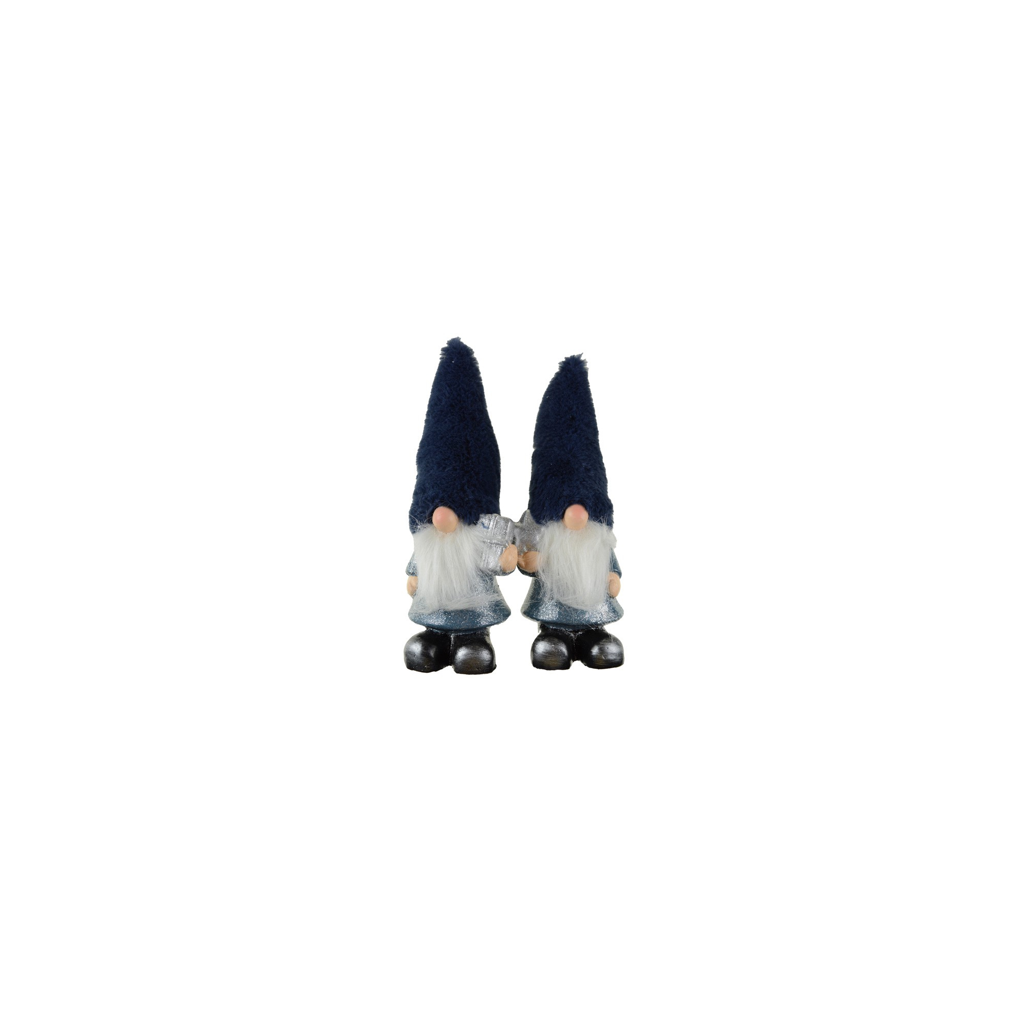Figura télapó kerámia 9*7.5*22cm kék