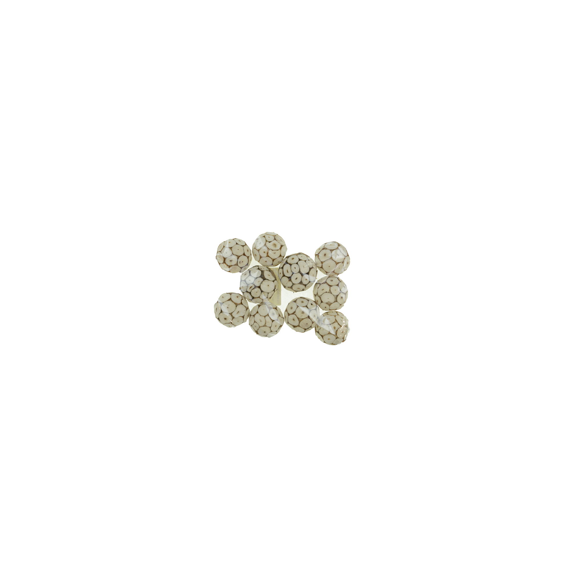 Termés Shola Okta ball 4cm s/10 fehér