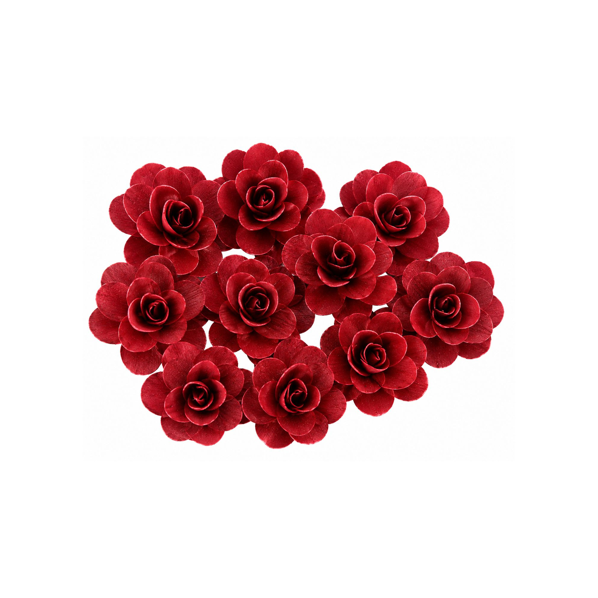 Termés Wood Petal 6cm s/10 piros