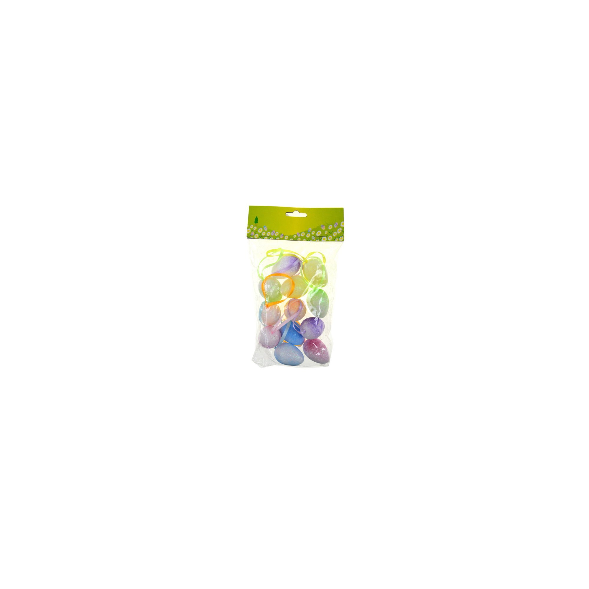 Tojás hungarocell 3*5CM s/12 akasztós több szín
