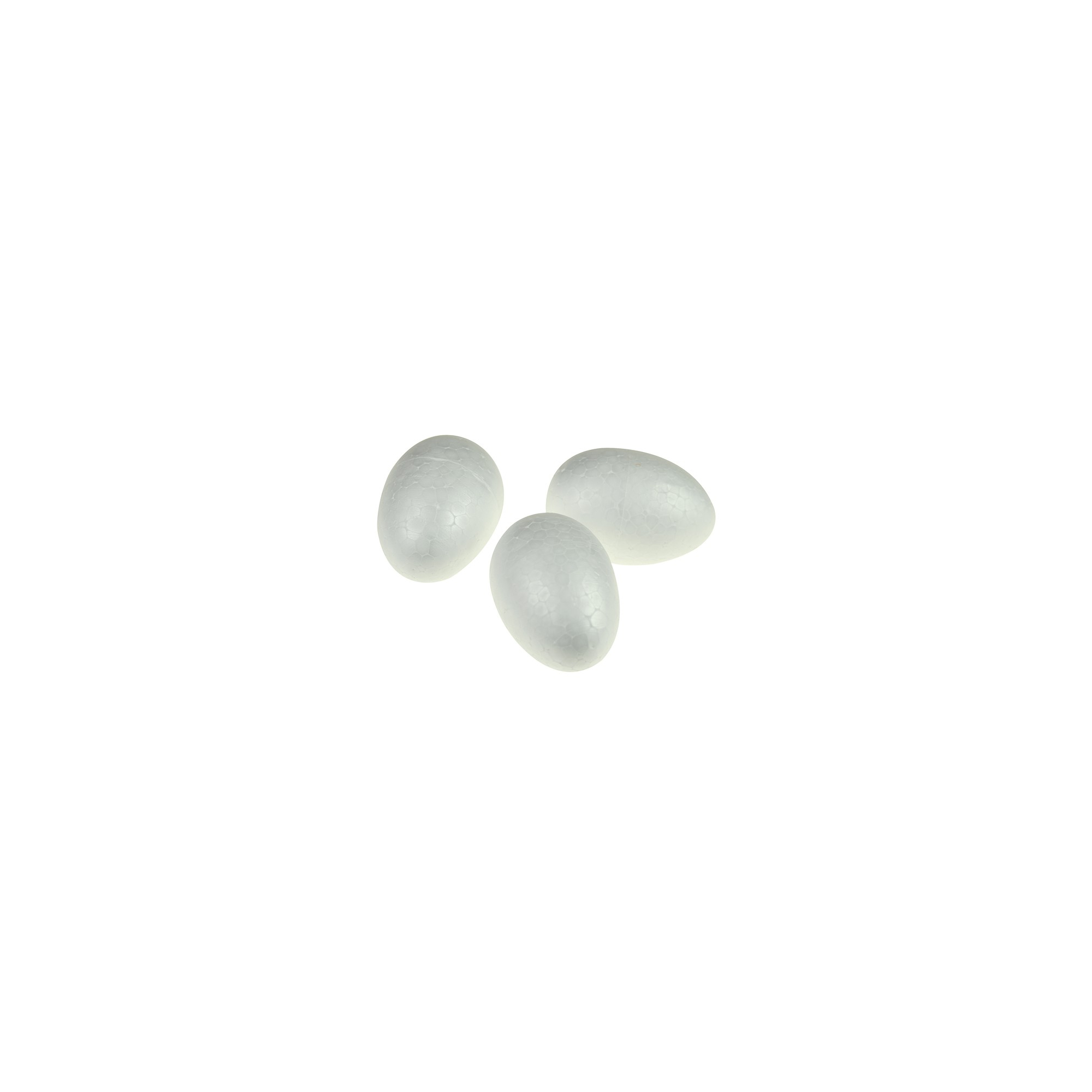 Tojás hungarocell 7cm s/15 festhető! fehér