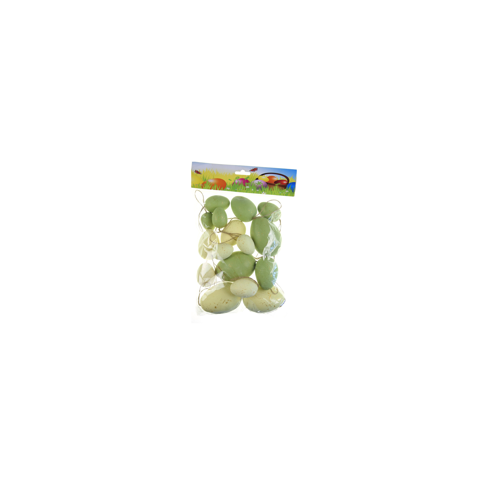 Tojás műanyag 4-8cm s/16 zöld