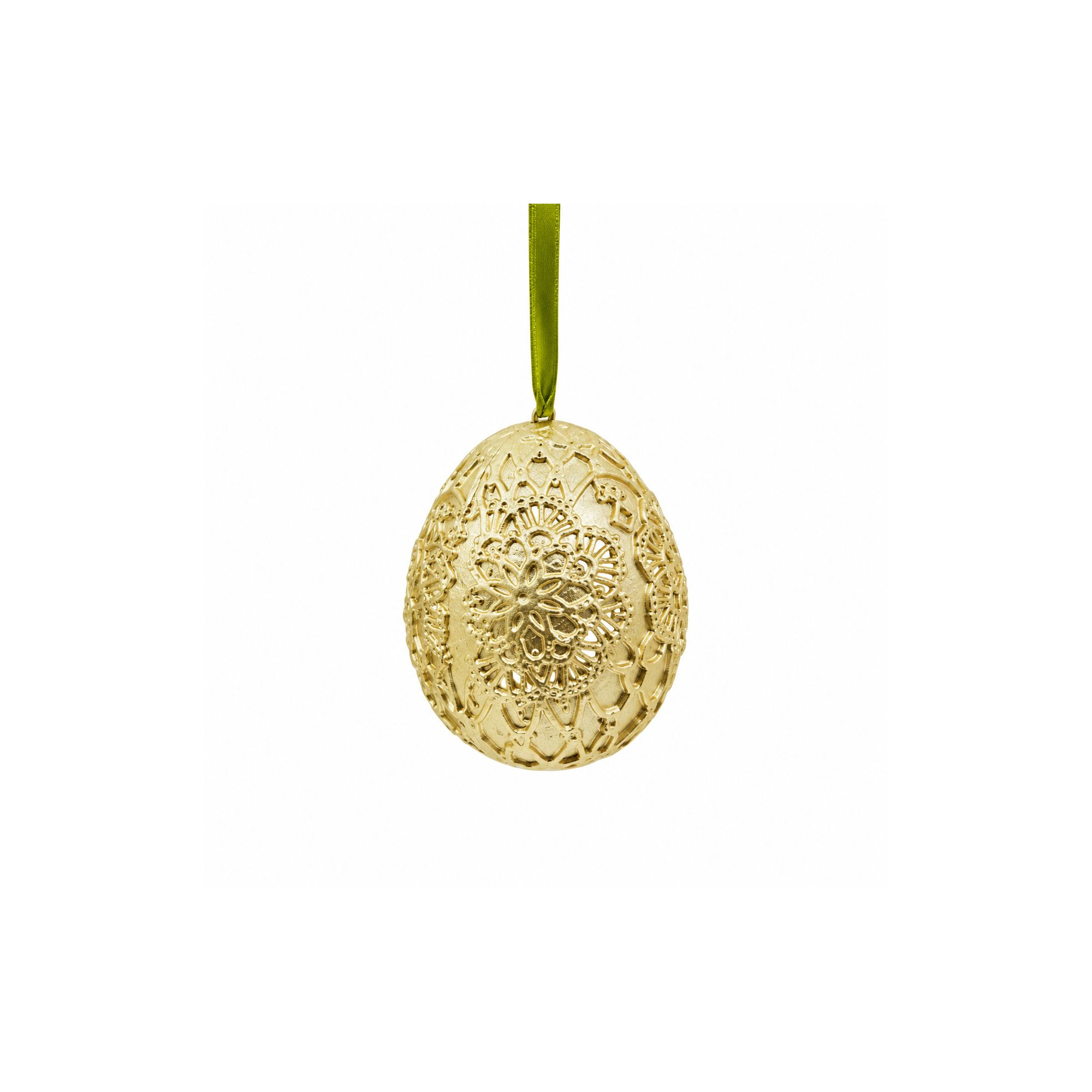 Tojás poly 4*6cm mintás arany