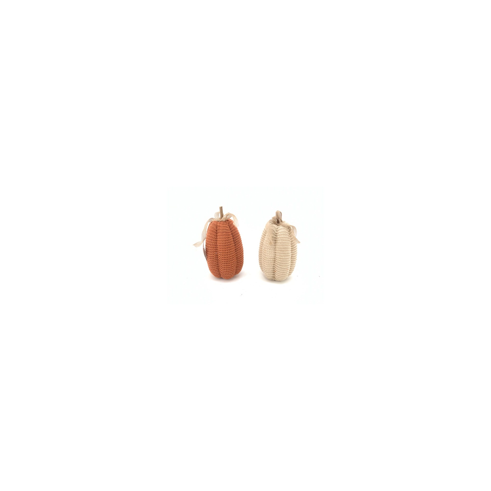 Figura tök hungarocell kötött ruhában 12X22CM krém