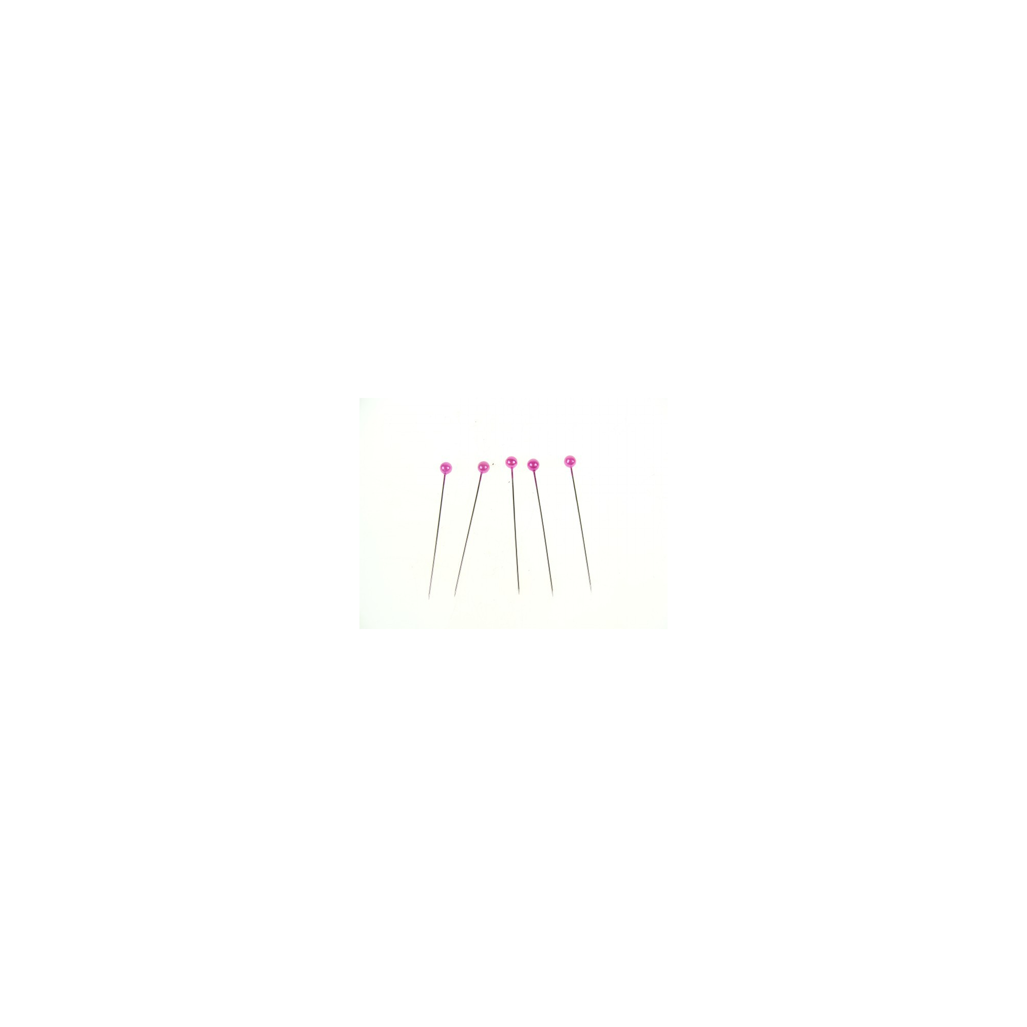 Tű fém gyöngyös 65mm s/100 pink