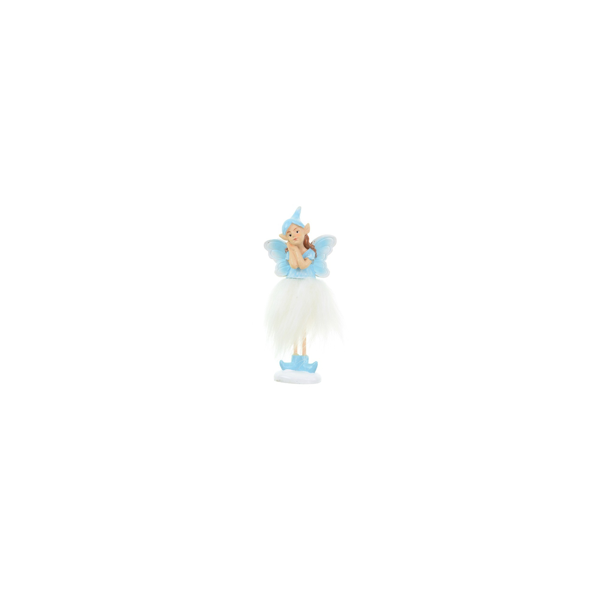 Figura tündér poly 13cm kék