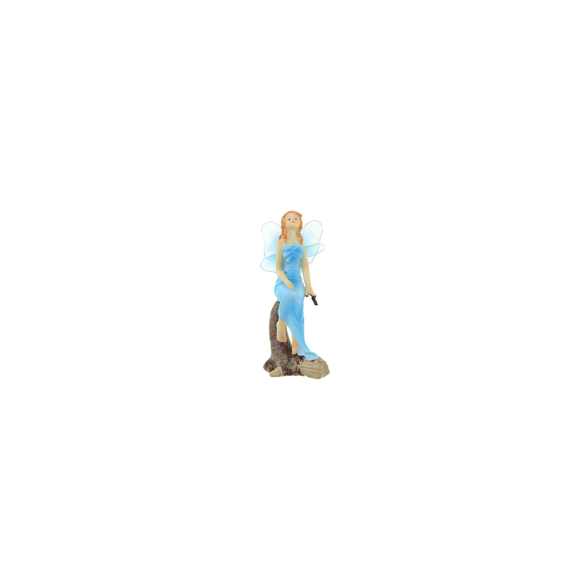 Tündér poly 15cm ülő kék