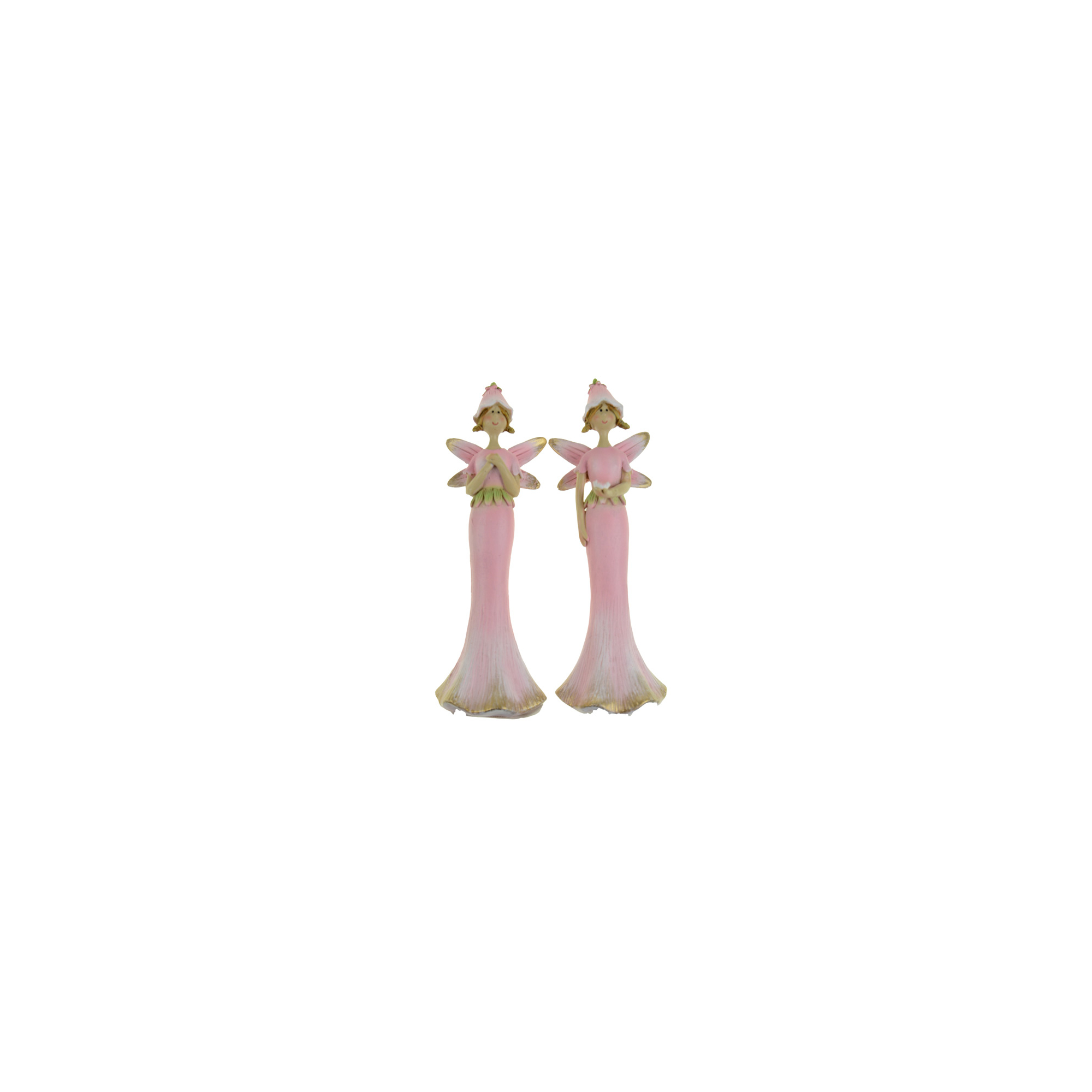 Figura tündér poly 5*4*15cm 2féle rózsaszín