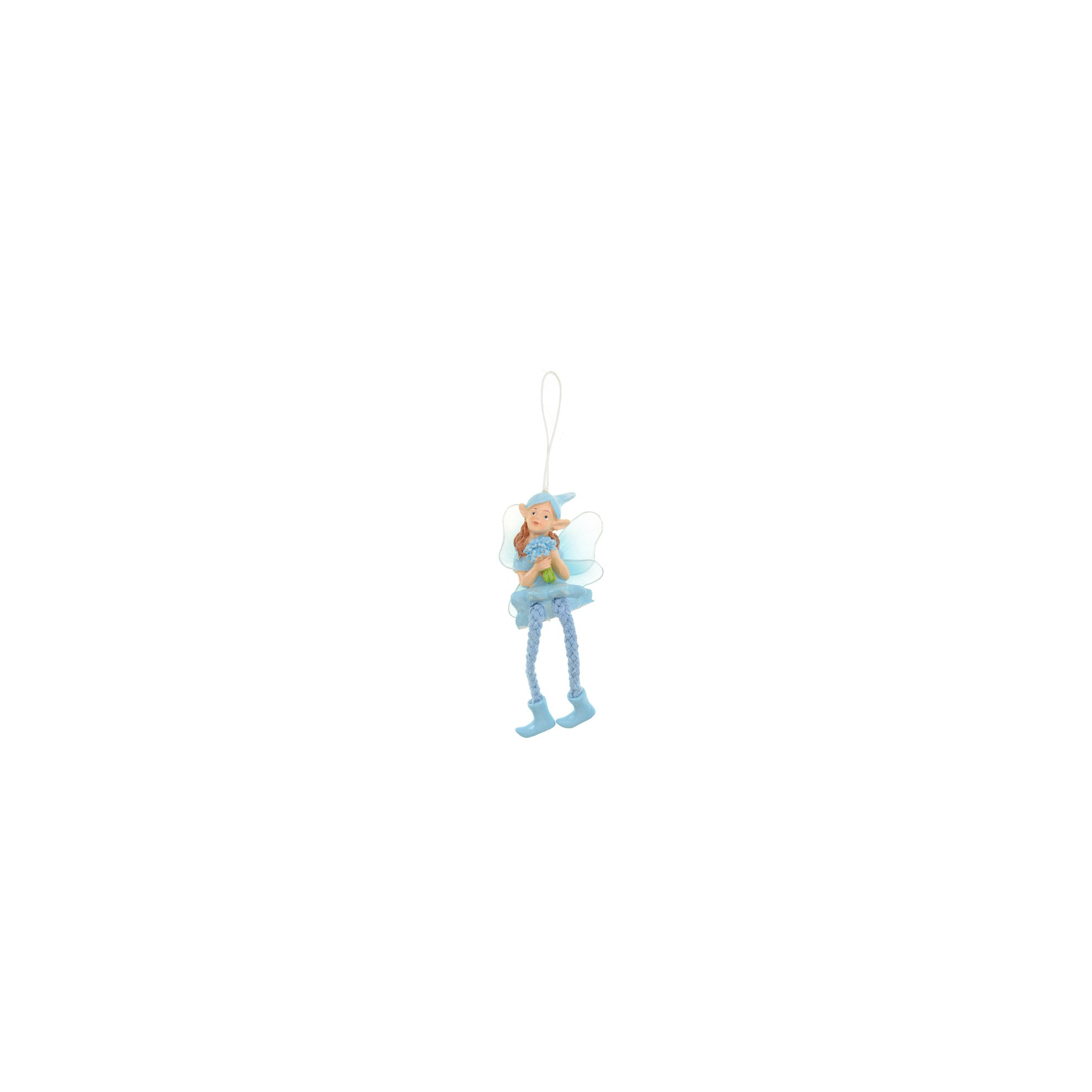 Tündér poly 6,2cm lógólábú csokros kék