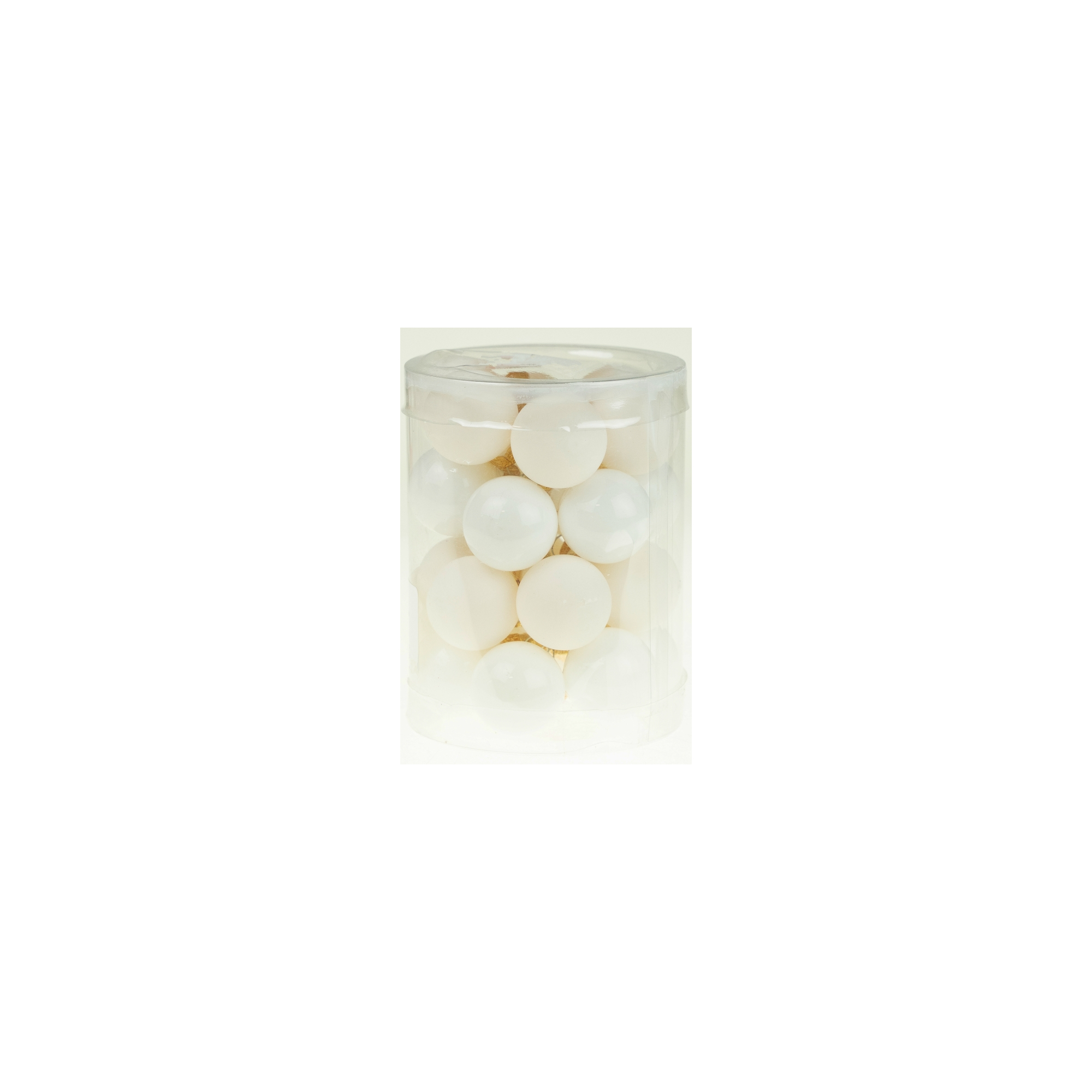 Üveggömb 2,5cm s/24 fehér mix