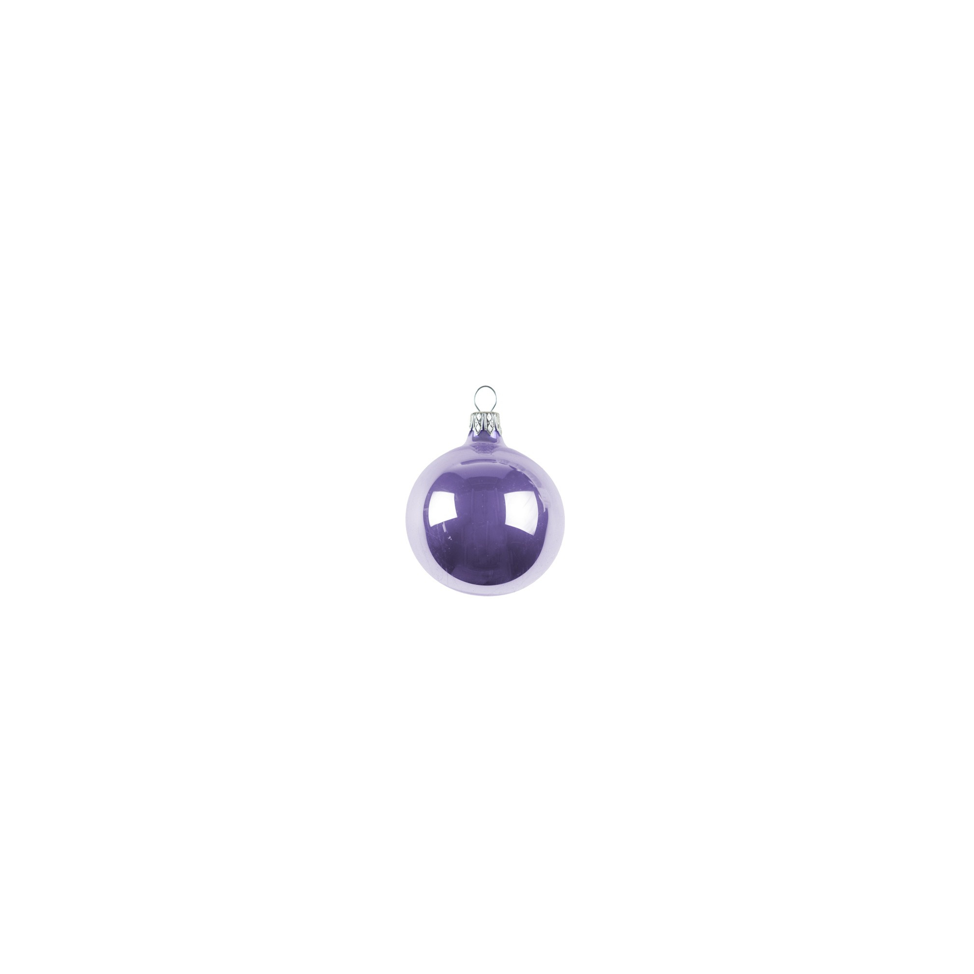 Üveggömb 6cm (db) pearl ibolya