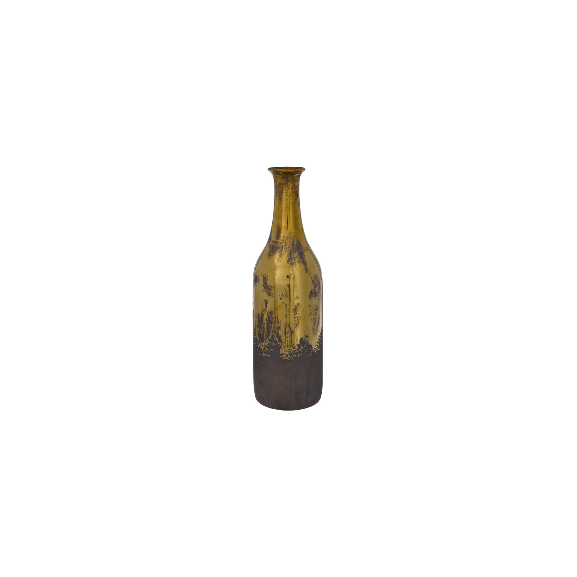 Váza kerámia 41cm palack forma arany