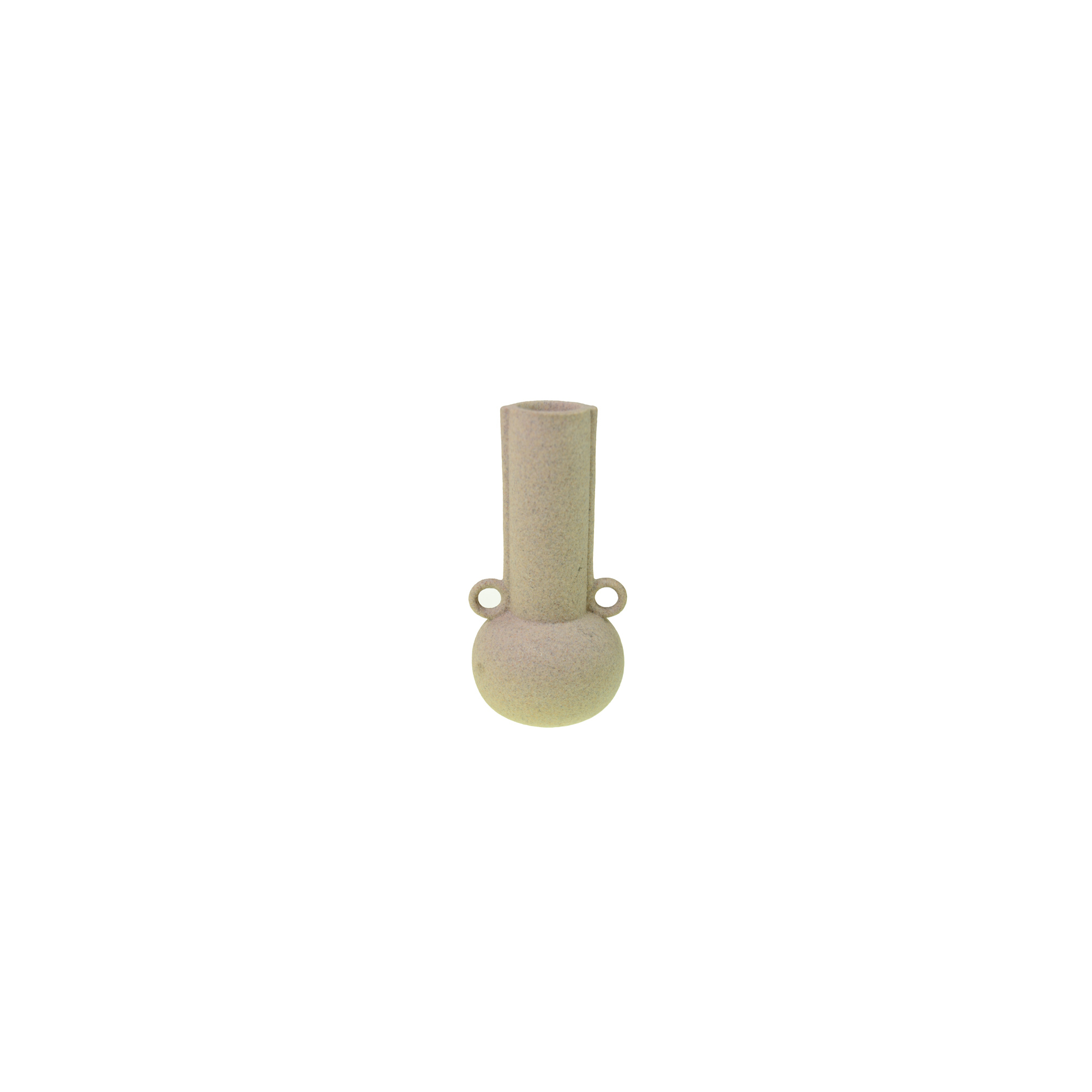 Váza poly 10*10*21,2cm bézs