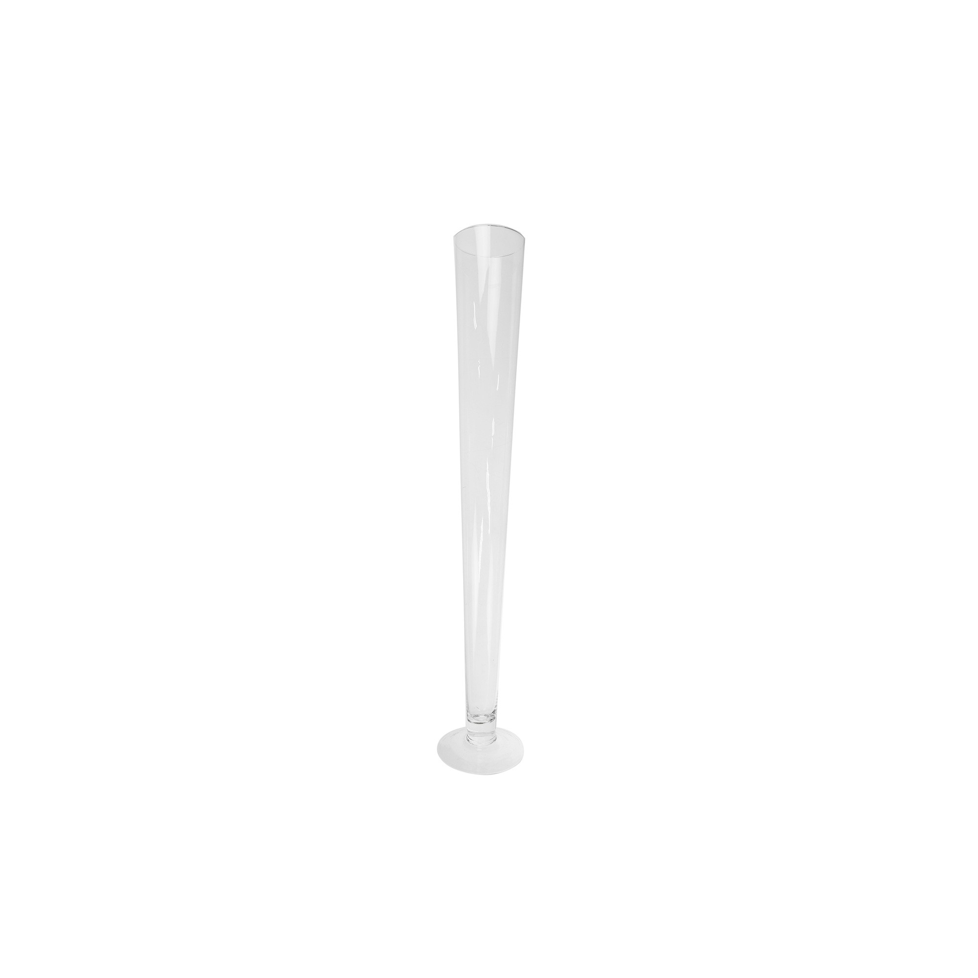Váza üveg 11*80cm átlátszó
