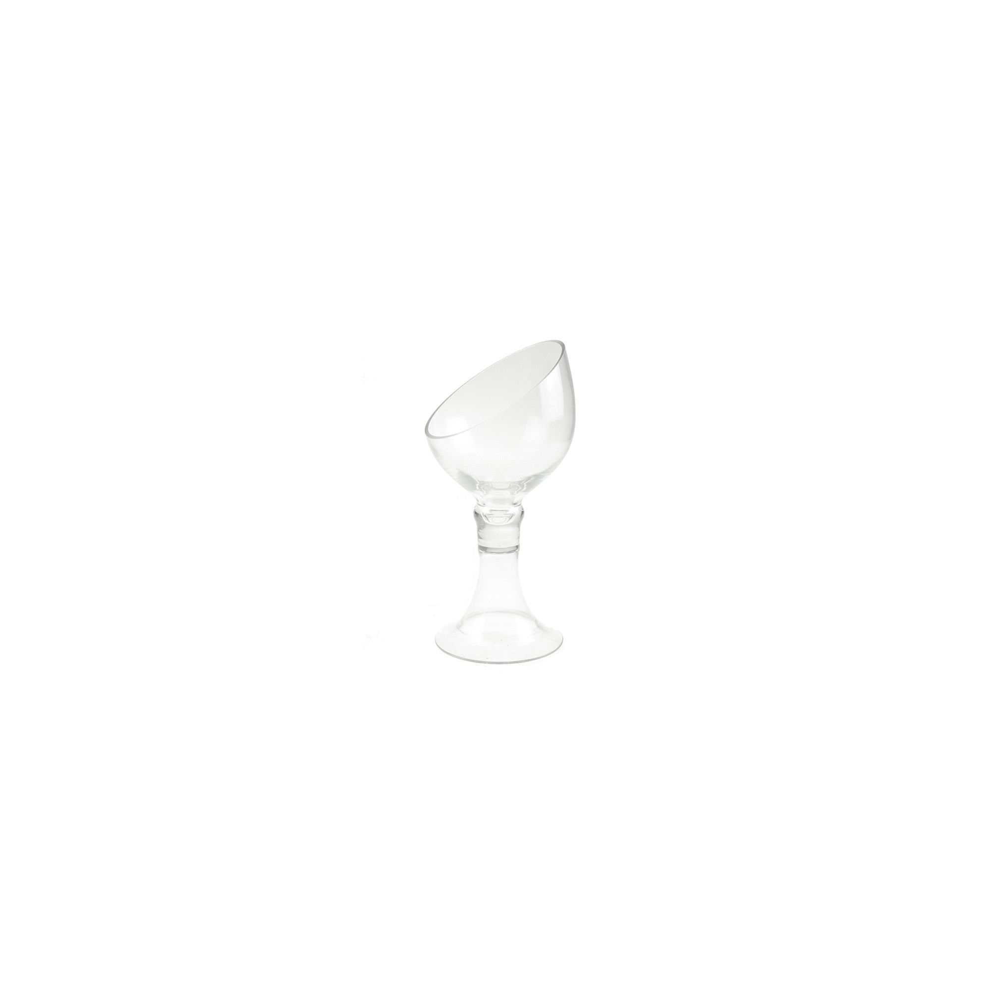Váza üveg 26*12cm talpas