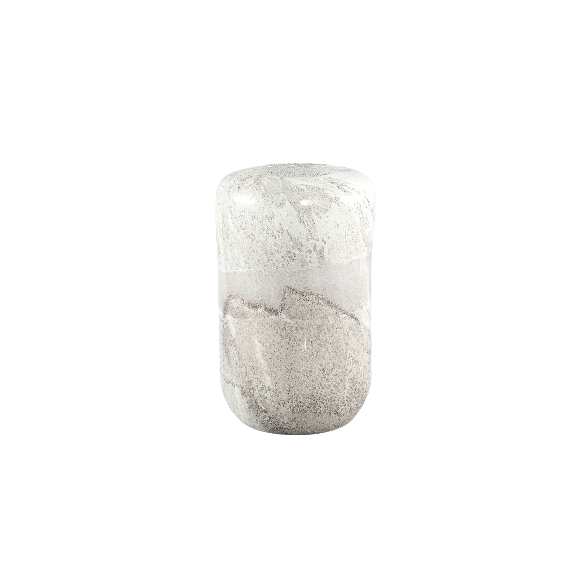 Váza üveg márvány mintás 29cm fehér