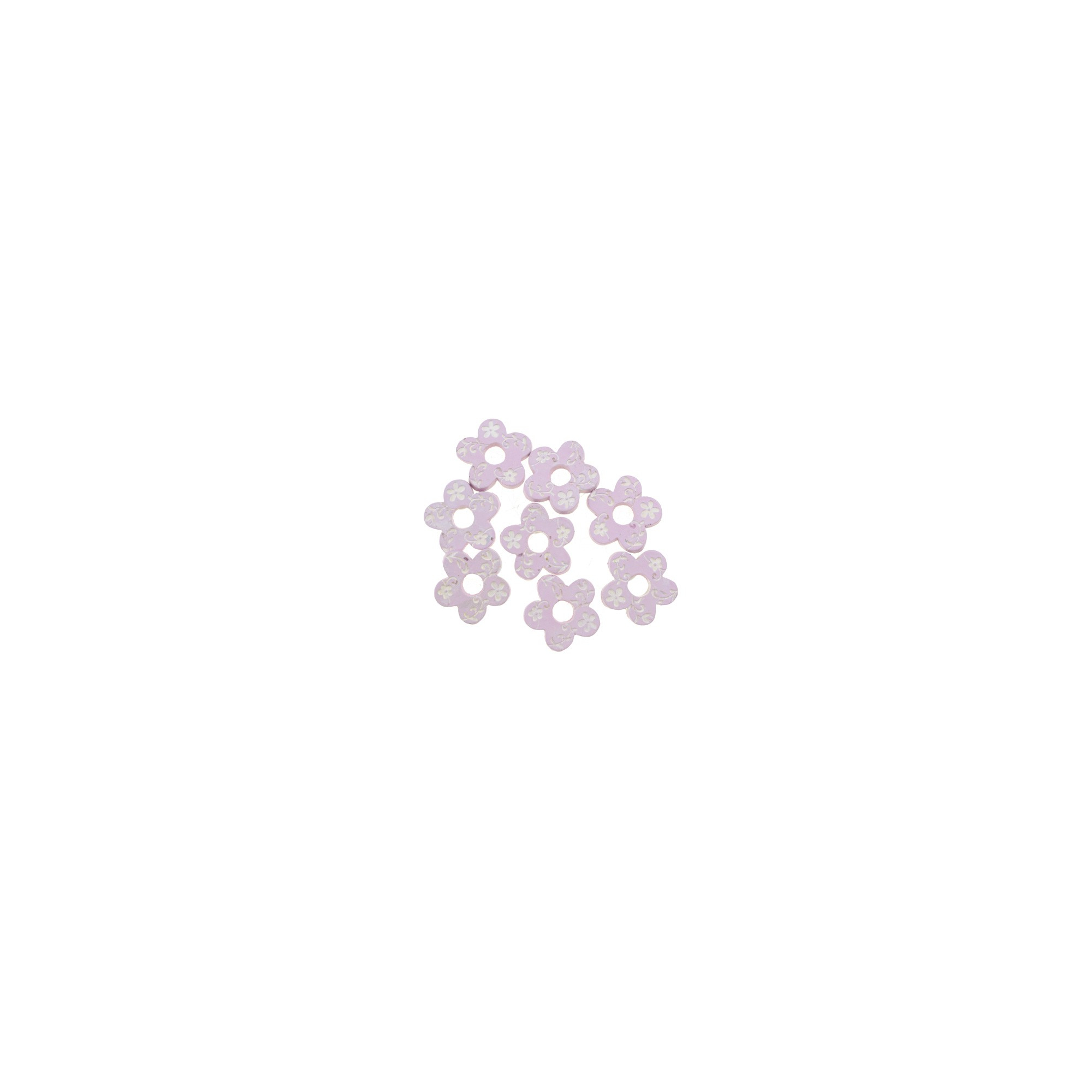 Virág poly 2,7cm s/8 rózsaszín