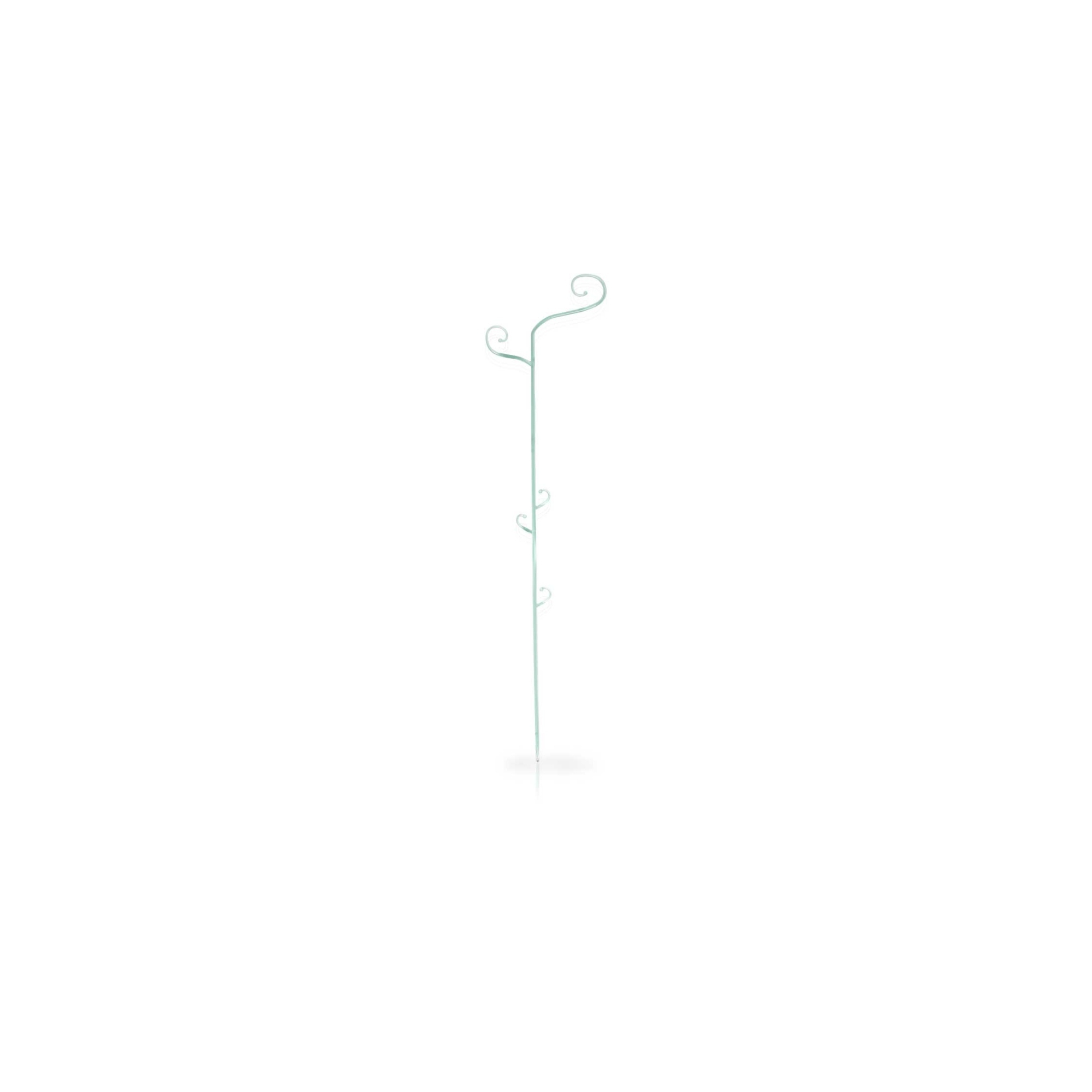 Virágtámasz plasztik 60cm átlátszó zöld