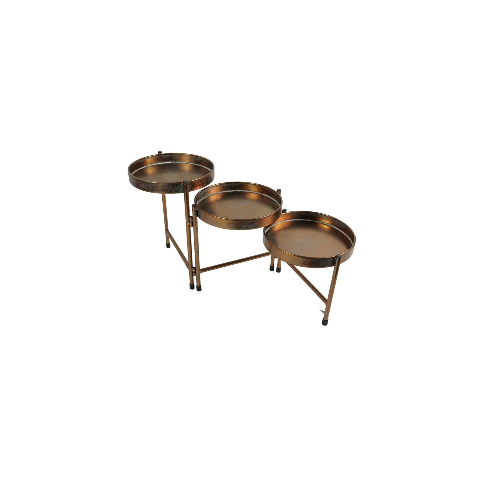 Virágtartó állvány Dhaka 65cm 3részes bronz