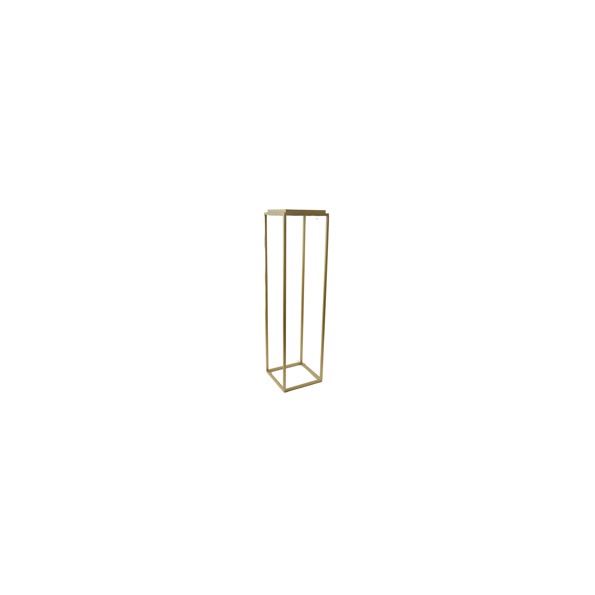 Virágtartó állvány fém 20*H75cm fényes arany