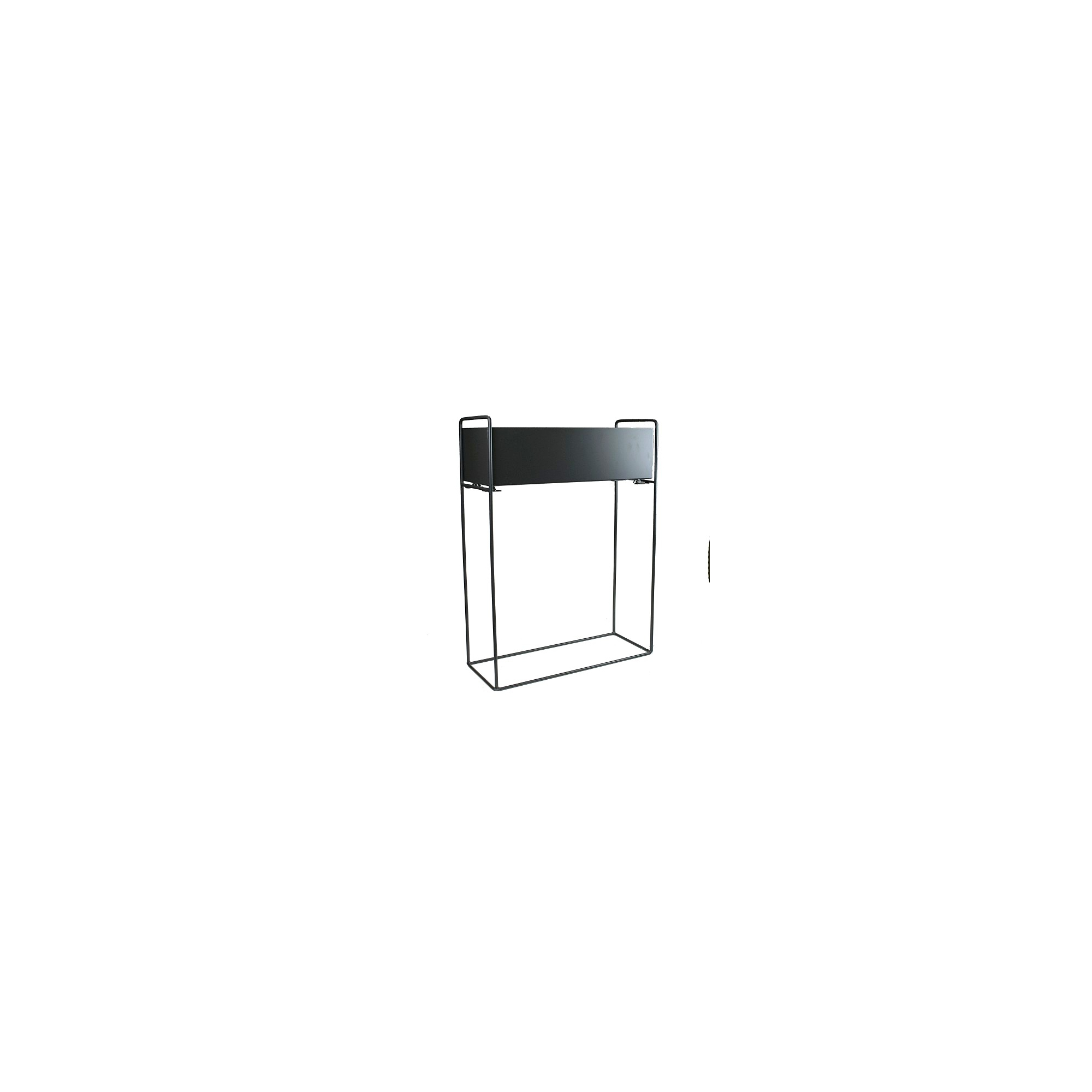 Virágtartó állvány fém 47*18*H64cm szürke