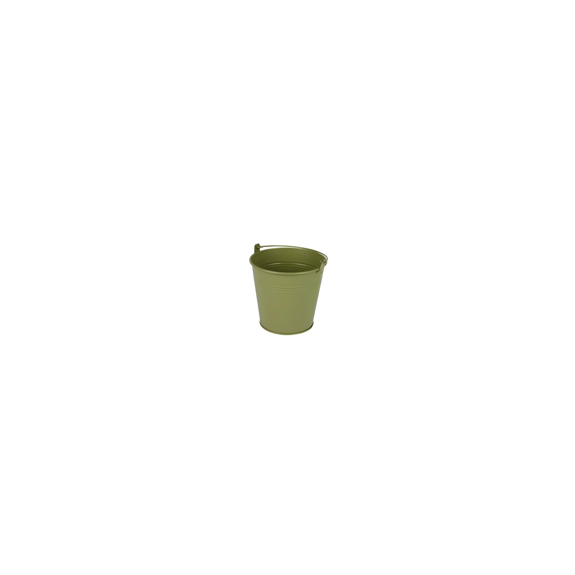 Vödör cink ?11,7xH9cm matt zöld
