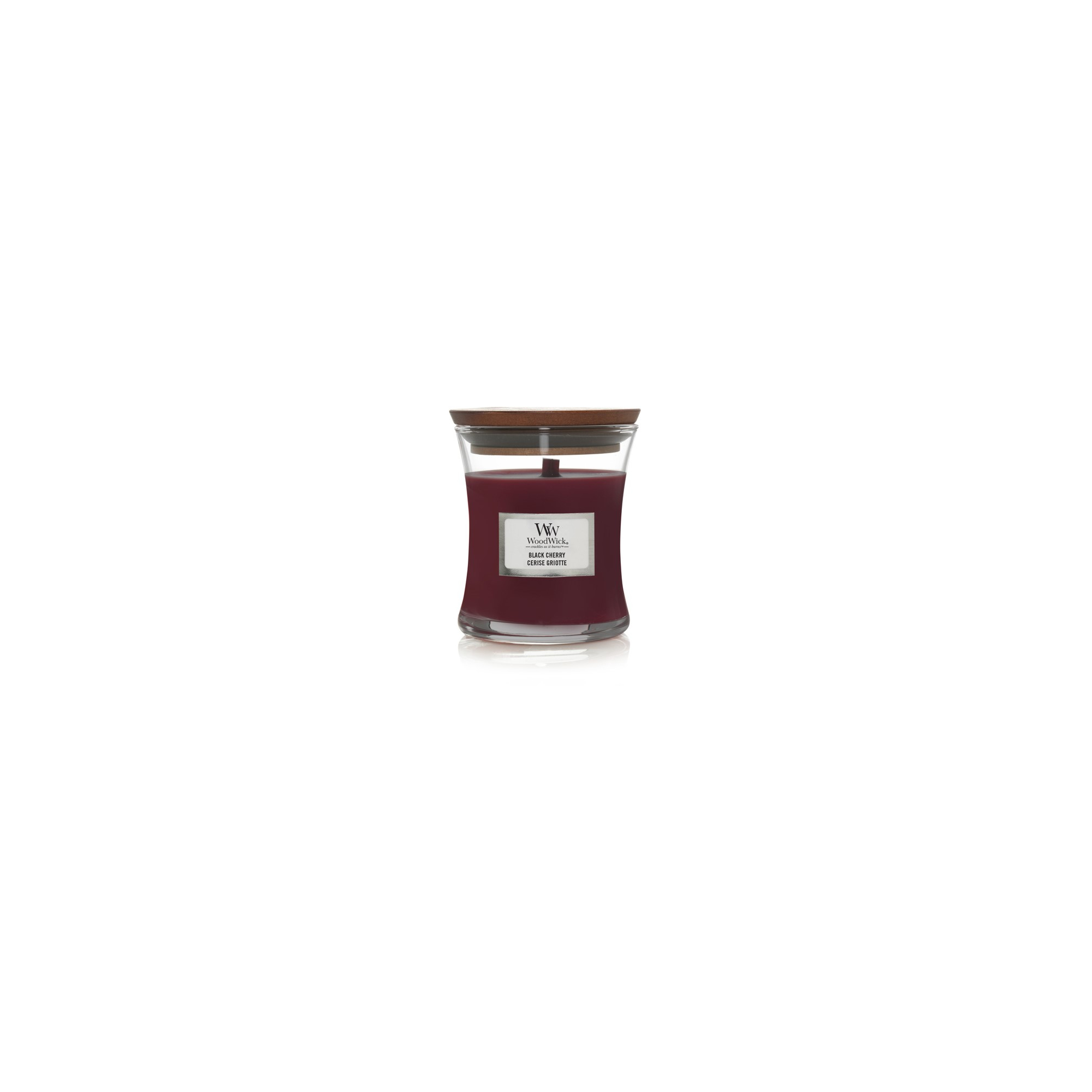 WoodWick illatgyertya kis üveges 85g Black Cherry
