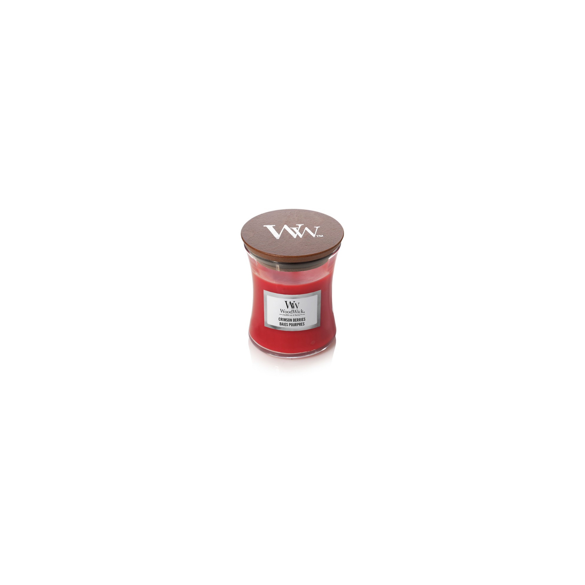 WoodWick illatgyertya kis üveges 85g Crimson Berries