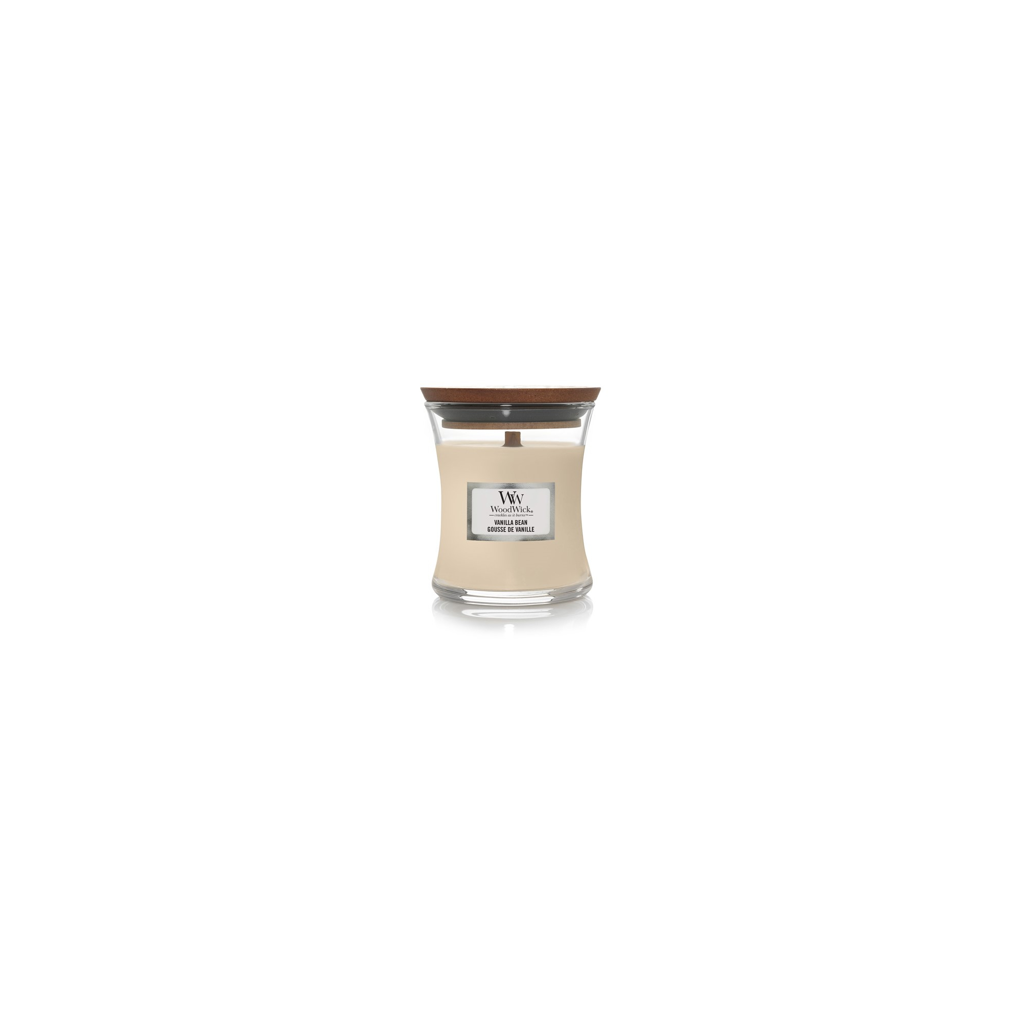 WoodWick illatgyertya kis üveges 85g Vanilla Bean