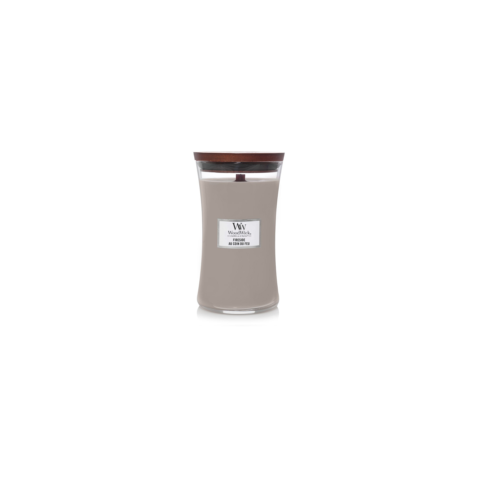 WoodWick illatgyertya nagy üveges 609g Fireside