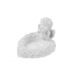 Figura angyal 6,5cm P12 fehér