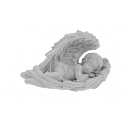 Angyal poly fekvő 4cm fehér