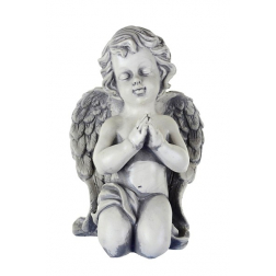 Figura angyal gipsz T 26cm szürke